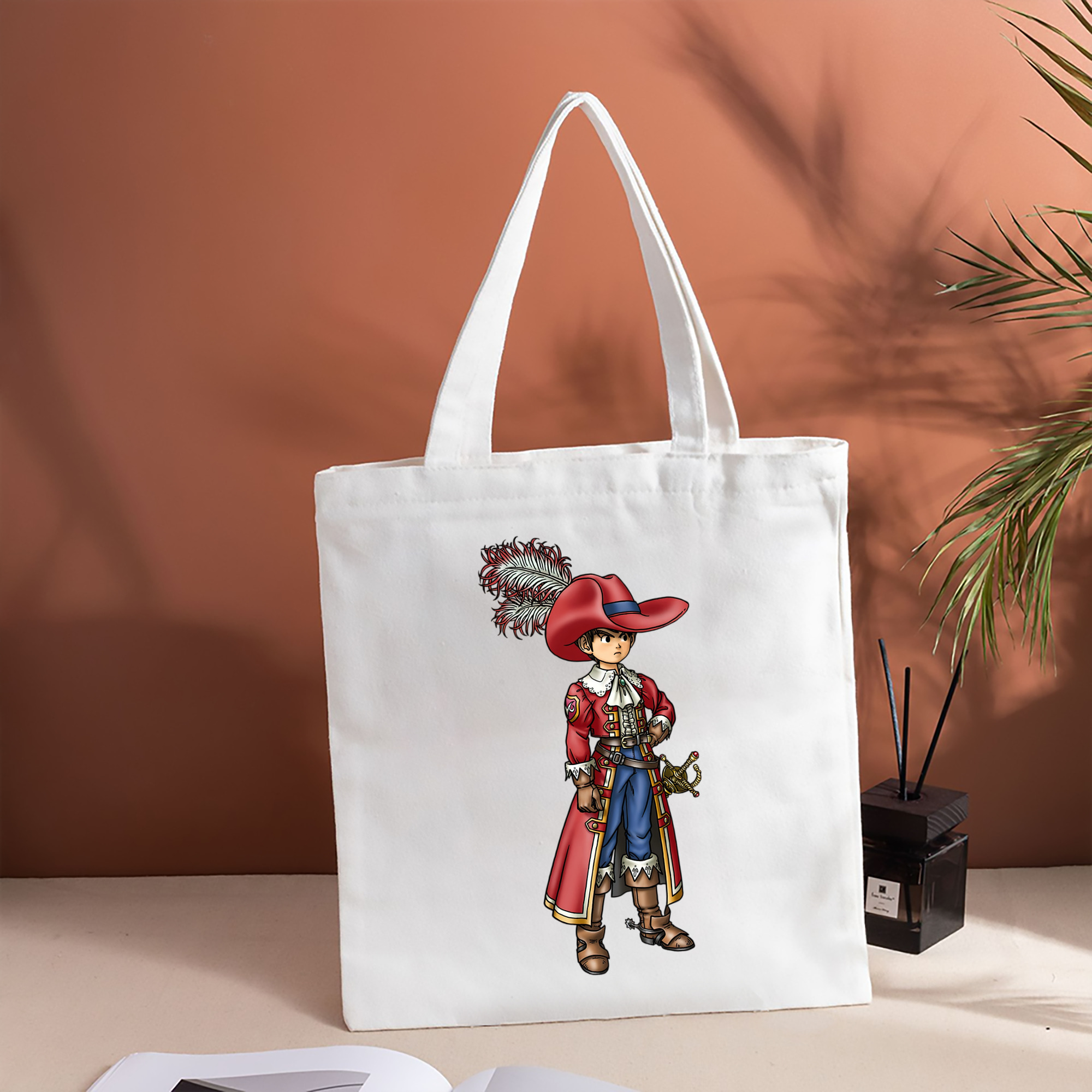 ドラゴンクエスト Doragon Kuesuto Dragon Quest 縦型キャンバス生地手提げバッグ　トートバッグ