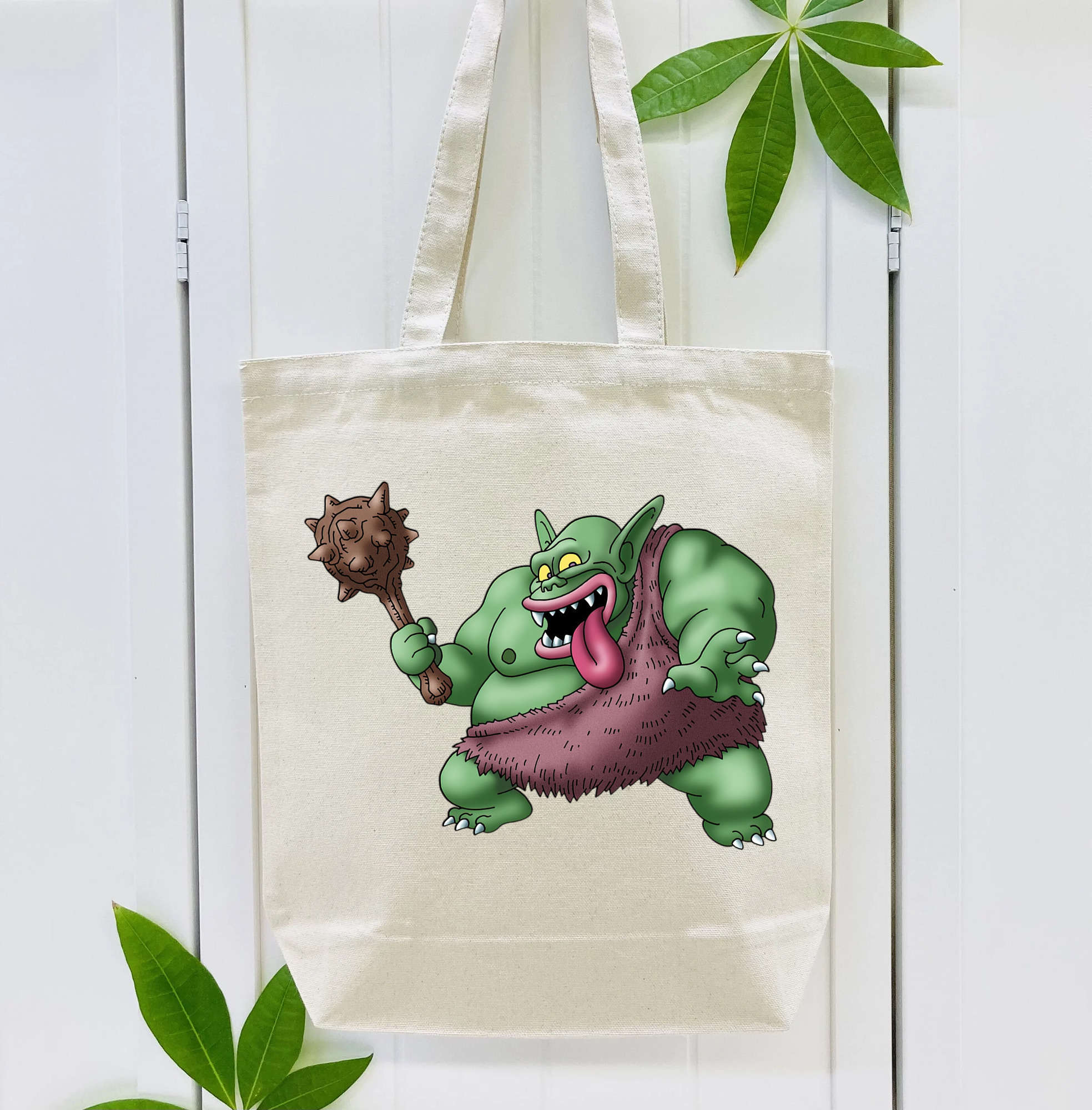 ドラゴンクエスト Doragon Kuesuto Dragon Quest 縦型キャンバス生地手提げバッグ　トートバッグ