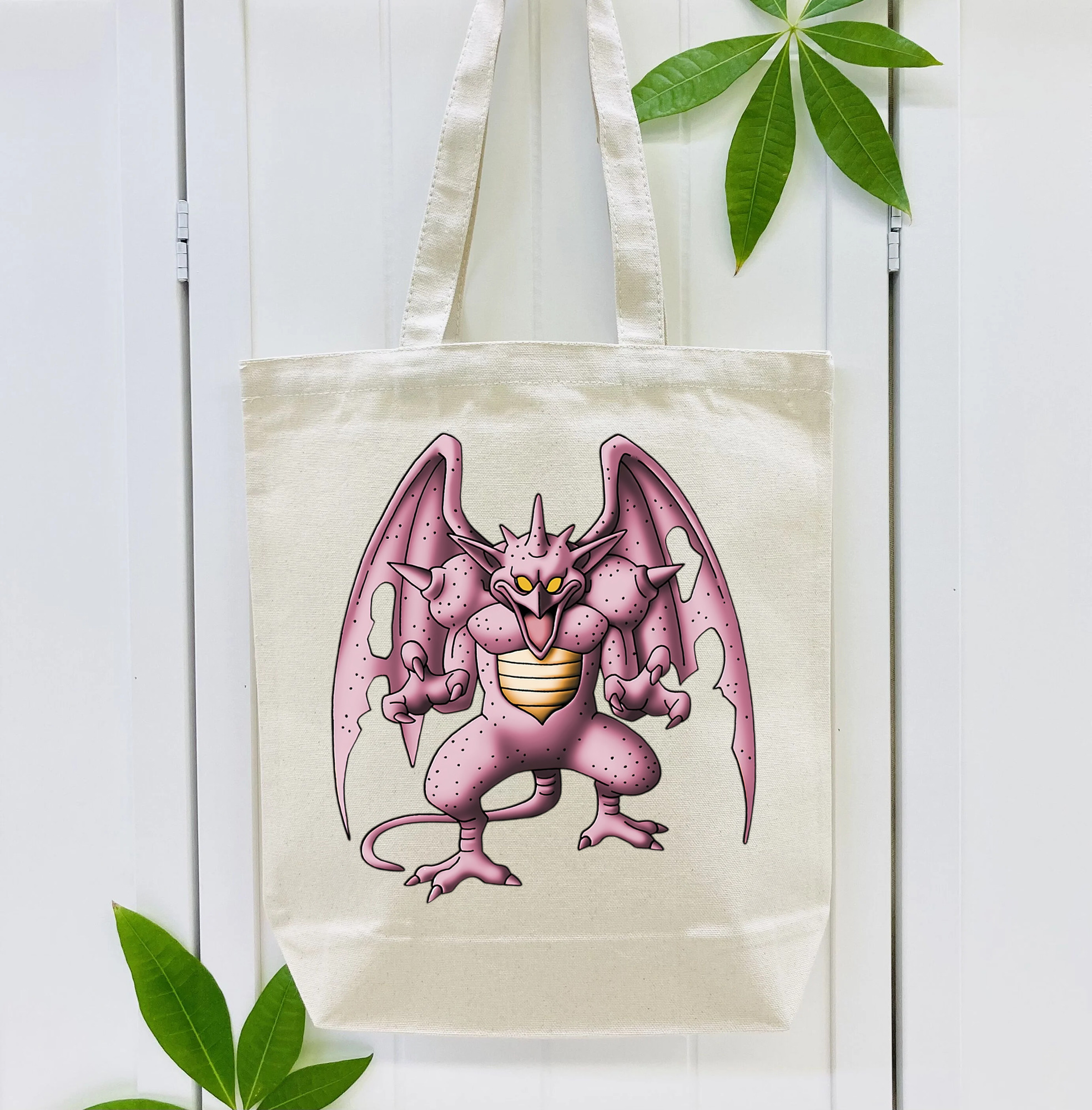 ドラゴンクエスト Doragon Kuesuto Dragon Quest 縦型キャンバス生地手提げバッグ　トートバッグ