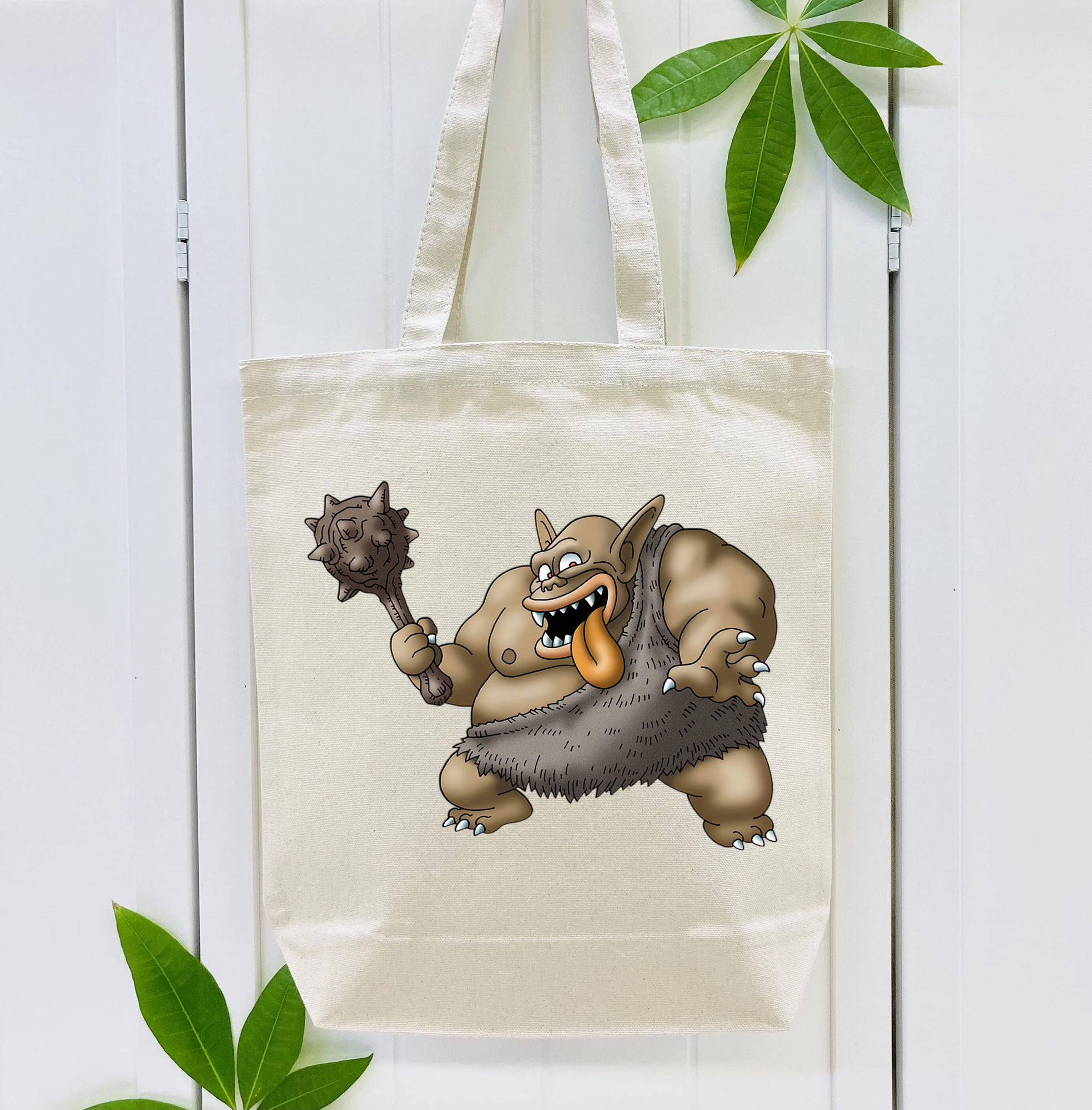 ドラゴンクエスト Doragon Kuesuto Dragon Quest 縦型キャンバス生地手提げバッグ　トートバッグ