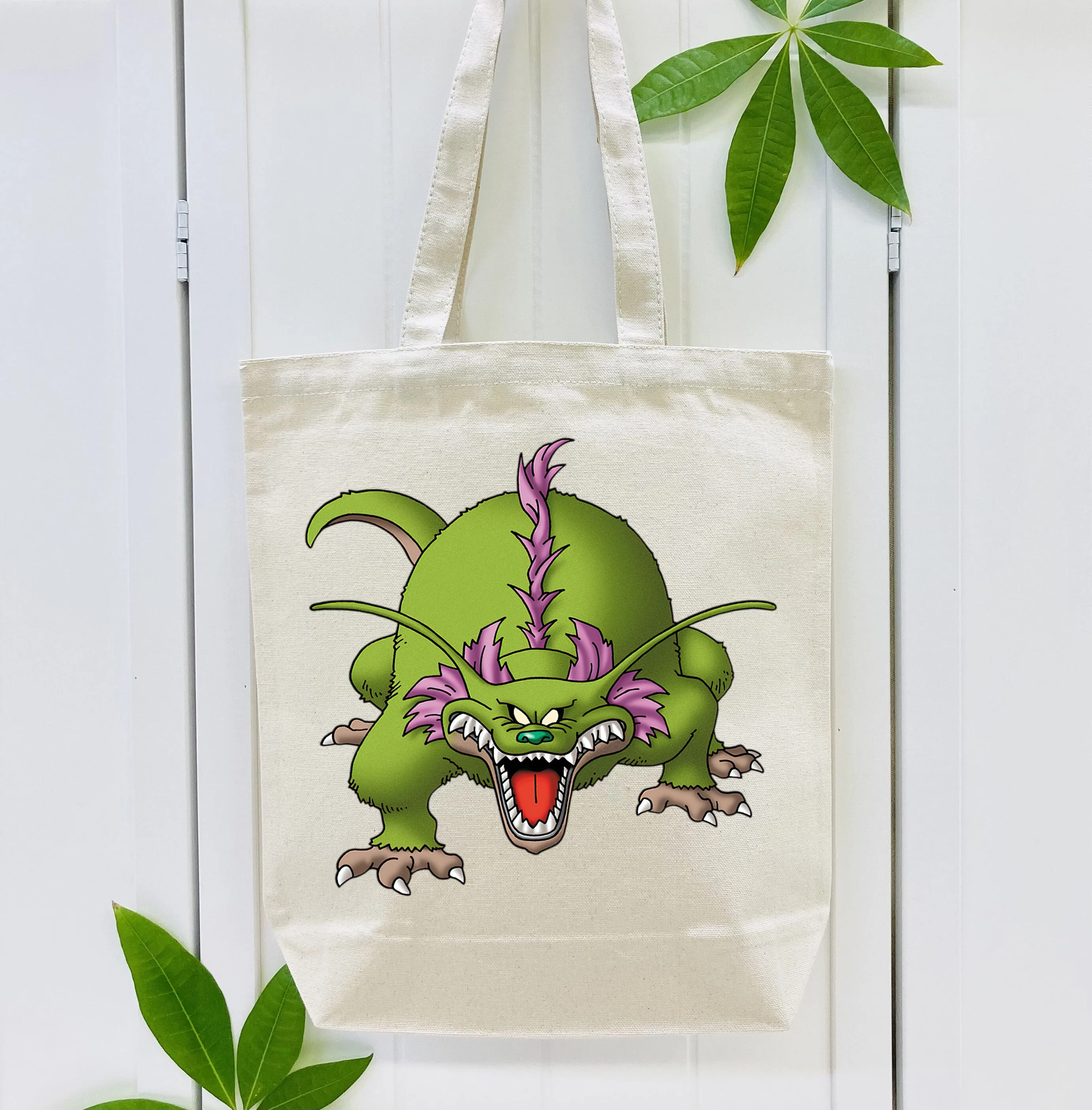ドラゴンクエスト Doragon Kuesuto Dragon Quest 縦型キャンバス生地手提げバッグ　トートバッグ
