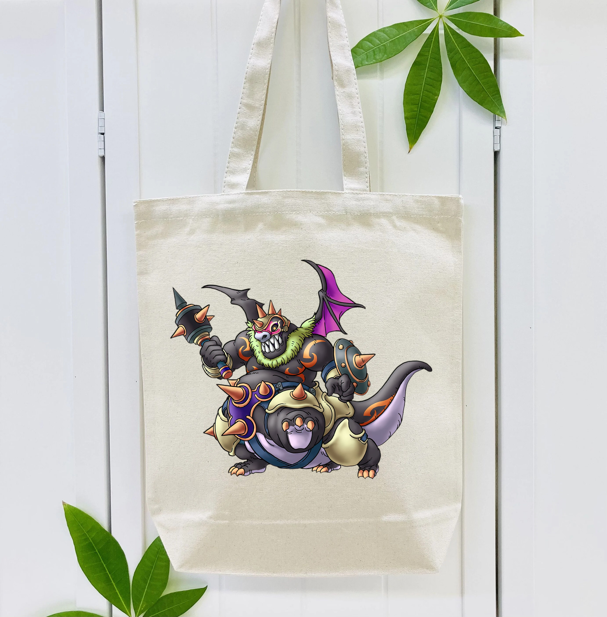 ドラゴンクエスト Doragon Kuesuto Dragon Quest 縦型キャンバス生地手提げバッグ　トートバッグ