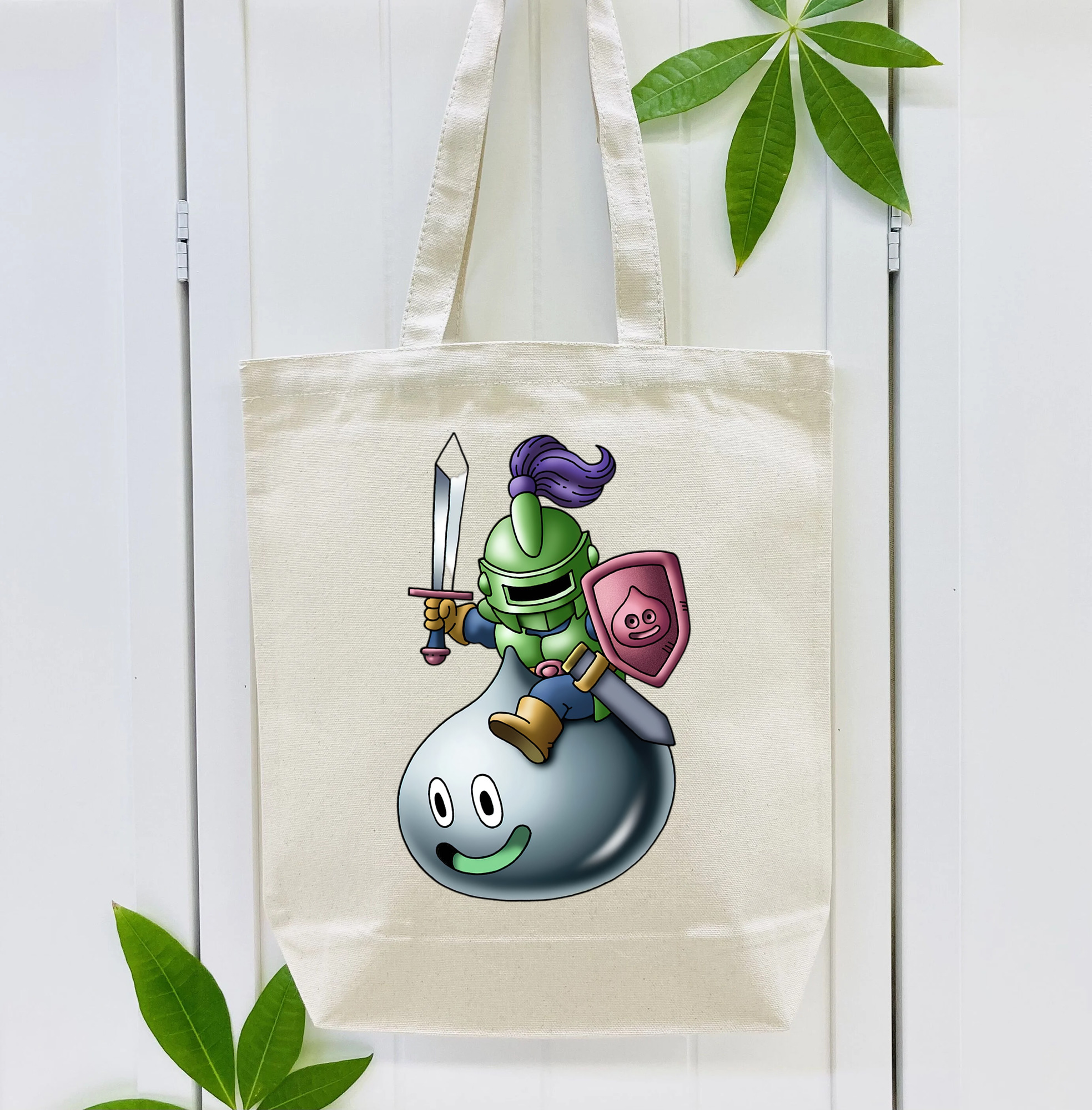 ドラゴンクエスト Doragon Kuesuto Dragon Quest 縦型キャンバス生地手提げバッグ　トートバッグ