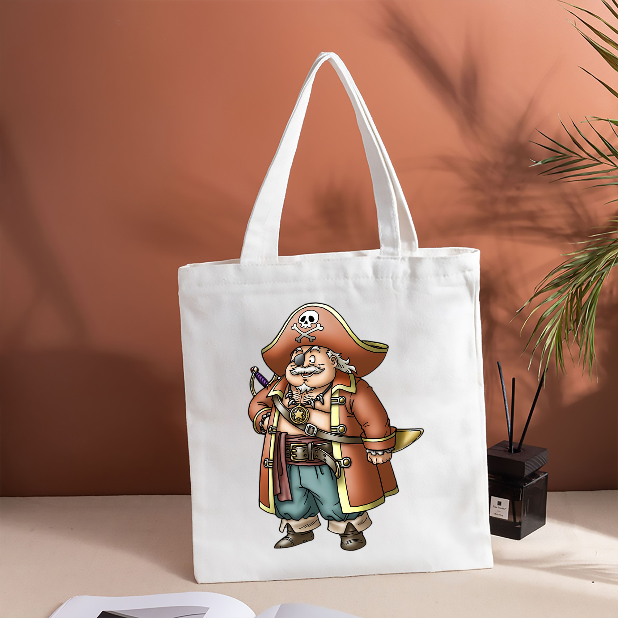 ドラゴンクエスト Doragon Kuesuto Dragon Quest 縦型キャンバス生地手提げバッグ　トートバッグ