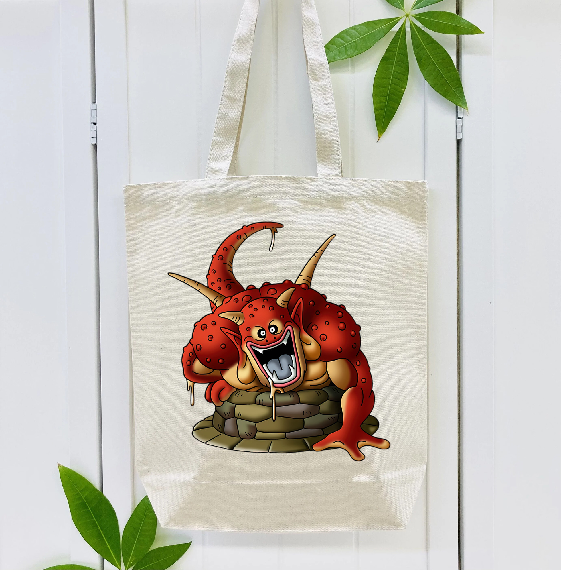 ドラゴンクエスト Doragon Kuesuto Dragon Quest 縦型キャンバス生地手提げバッグ　トートバッグ