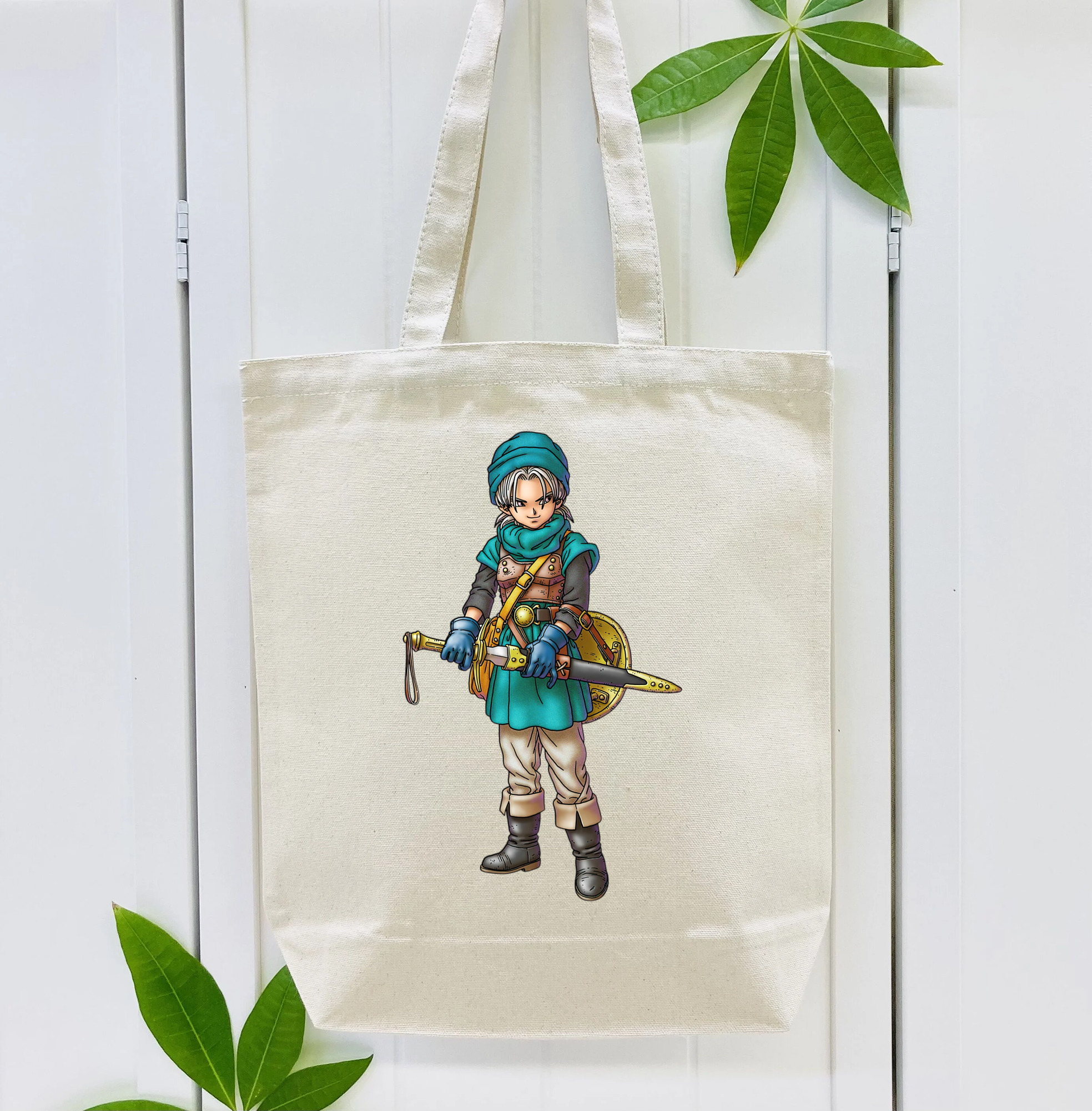 ドラゴンクエスト Doragon Kuesuto Dragon Quest 縦型キャンバス生地手提げバッグ　トートバッグ