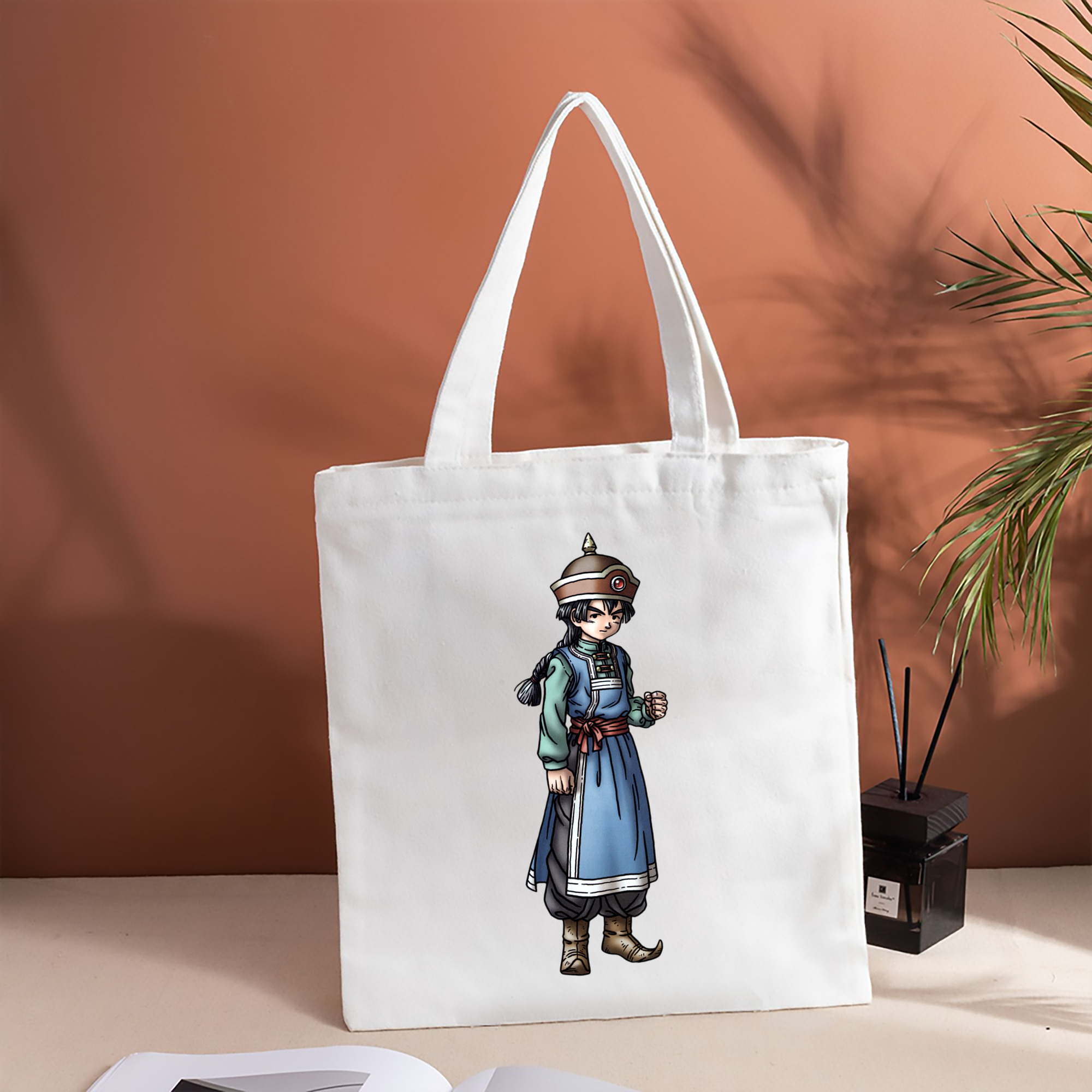ドラゴンクエスト Doragon Kuesuto Dragon Quest 縦型キャンバス生地手提げバッグ　トートバッグ