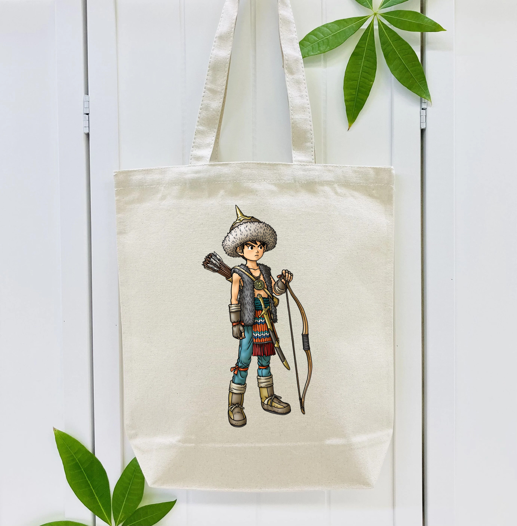 ドラゴンクエスト Doragon Kuesuto Dragon Quest 縦型キャンバス生地手提げバッグ　トートバッグ
