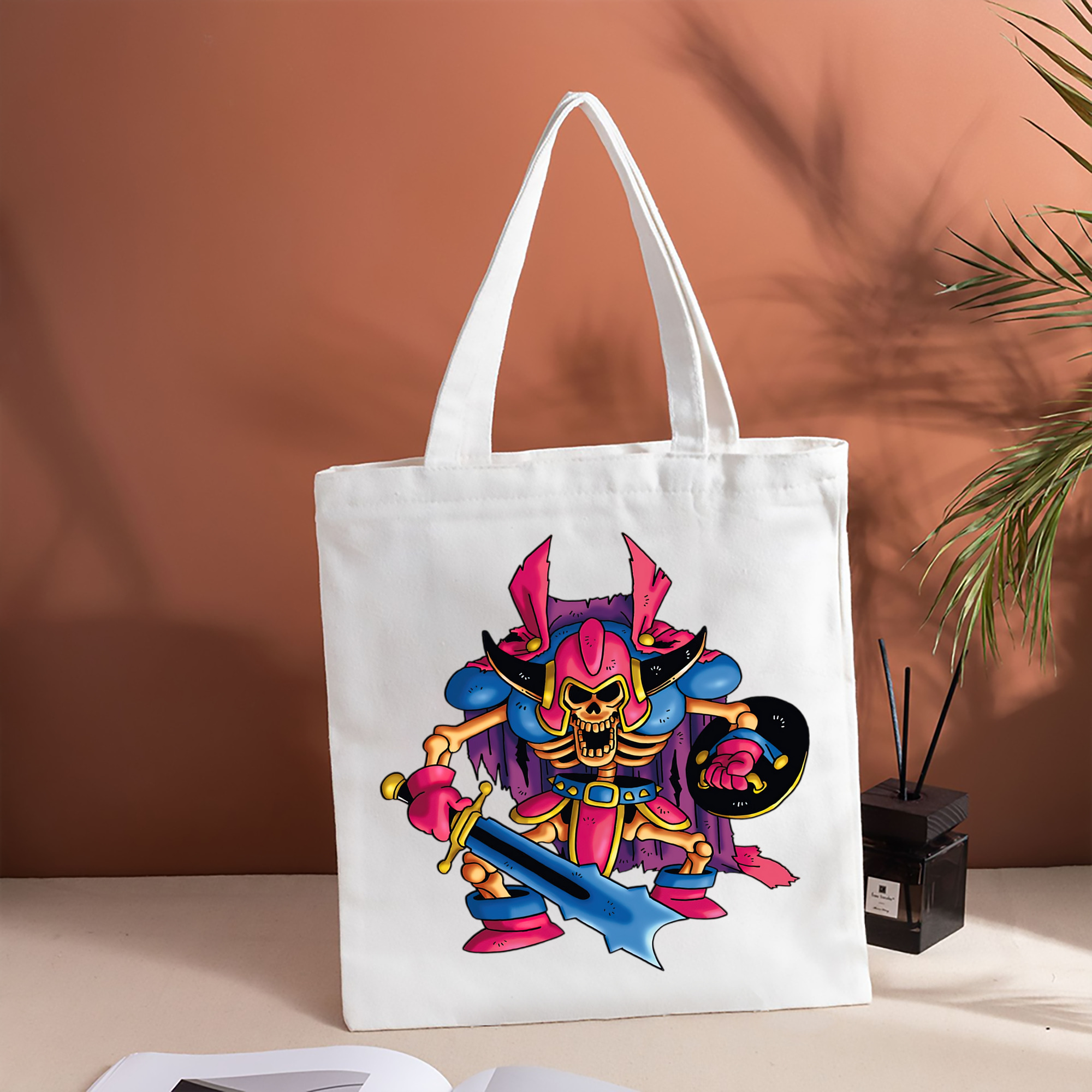 ドラゴンクエスト Doragon Kuesuto Dragon Quest 縦型キャンバス生地手提げバッグ　トートバッグ