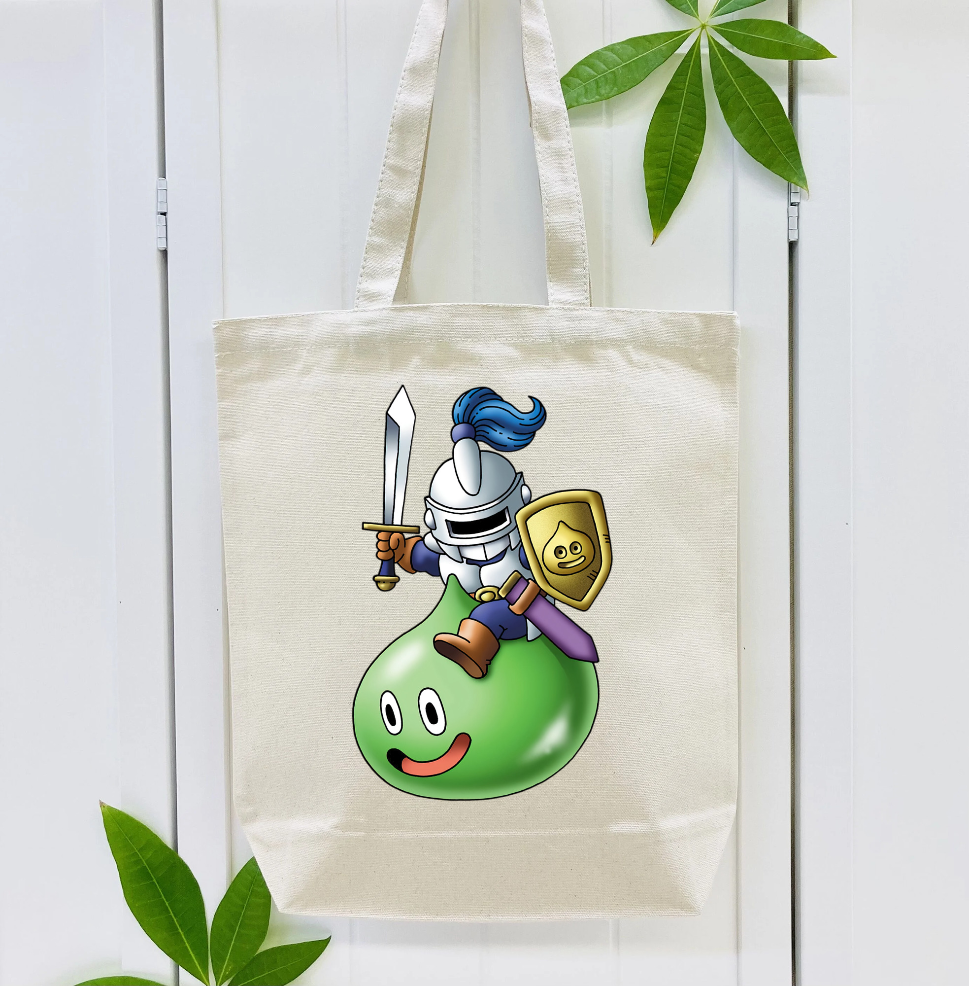 ドラゴンクエスト Doragon Kuesuto Dragon Quest 縦型キャンバス生地手提げバッグ　トートバッグ