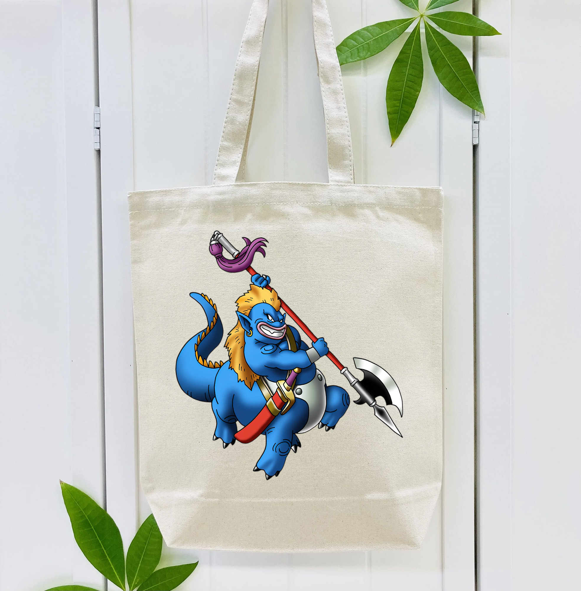 ドラゴンクエスト Doragon Kuesuto Dragon Quest 縦型キャンバス生地手提げバッグ　トートバッグ