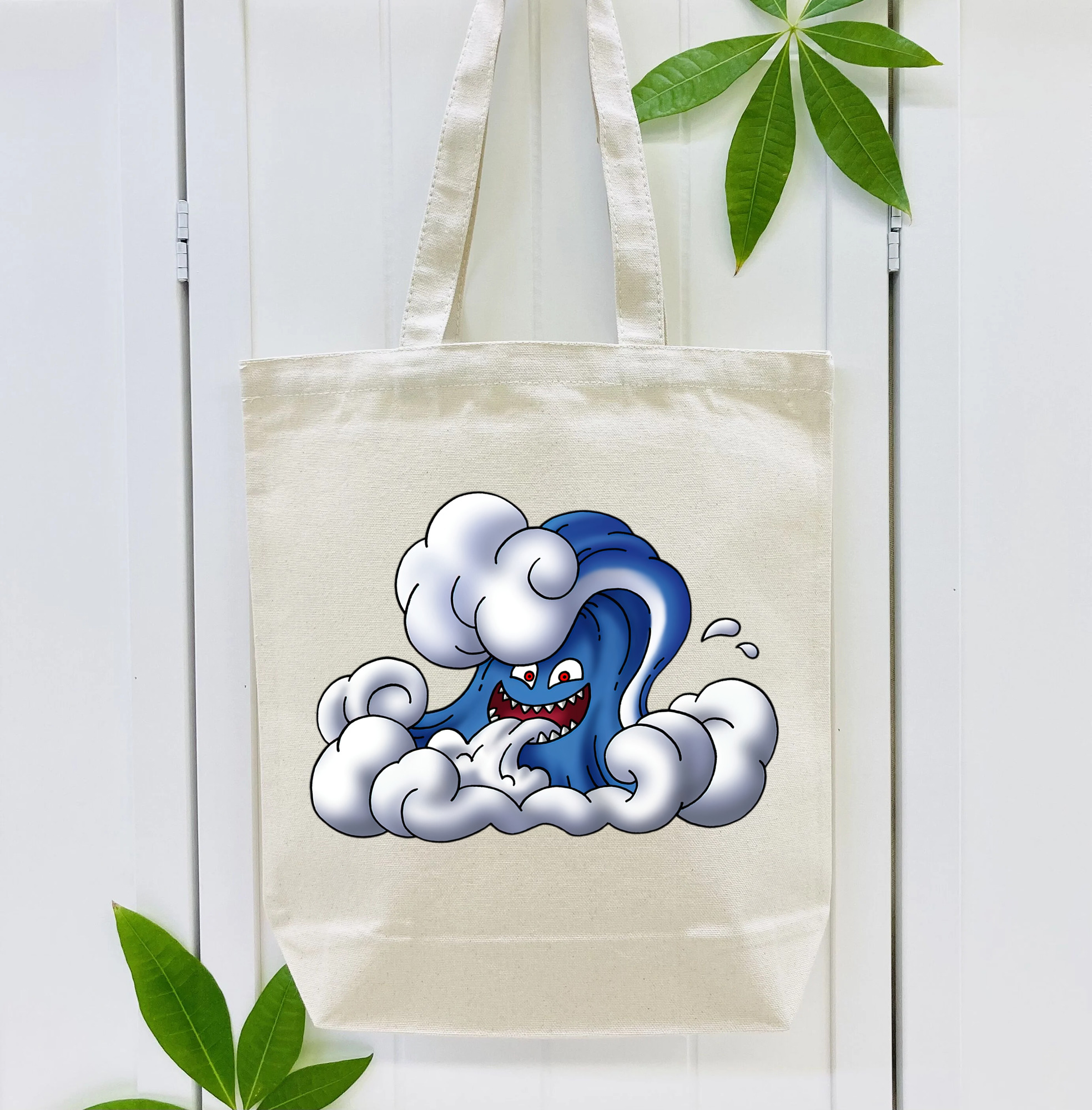 ドラゴンクエスト Doragon Kuesuto Dragon Quest 縦型キャンバス生地手提げバッグ　トートバッグ