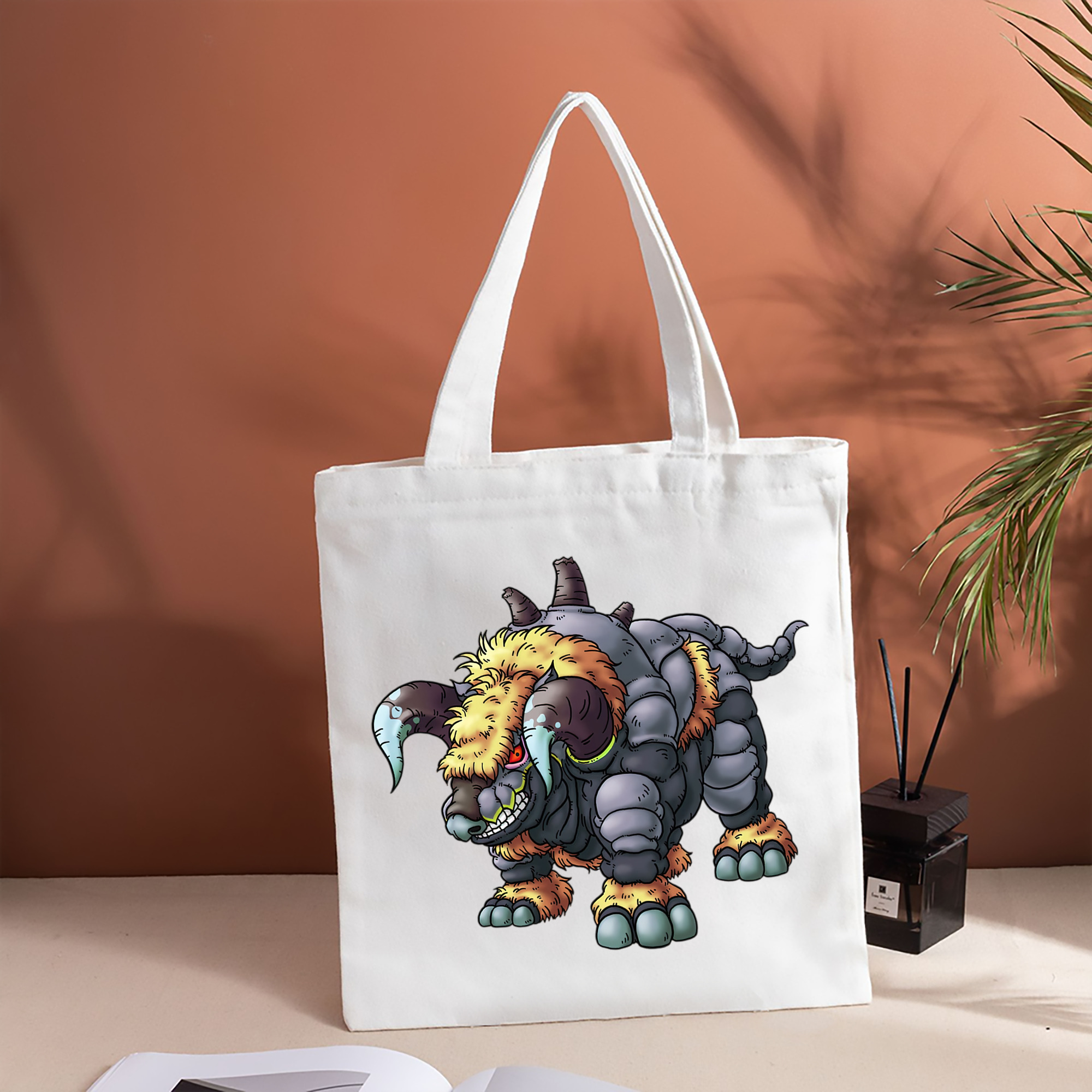 ドラゴンクエスト Doragon Kuesuto Dragon Quest 縦型キャンバス生地手提げバッグ　トートバッグ
