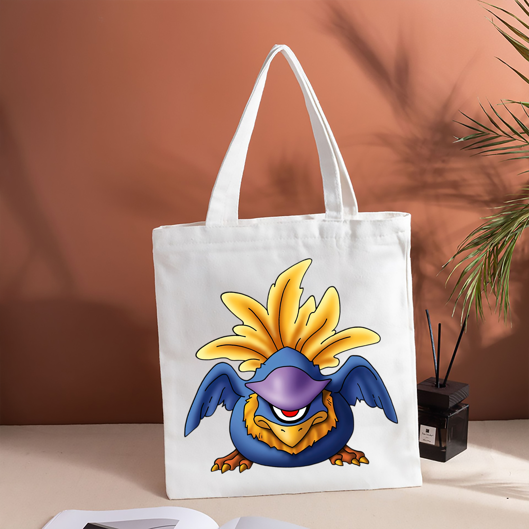 ドラゴンクエスト Doragon Kuesuto Dragon Quest 縦型キャンバス生地手提げバッグ　トートバッグ