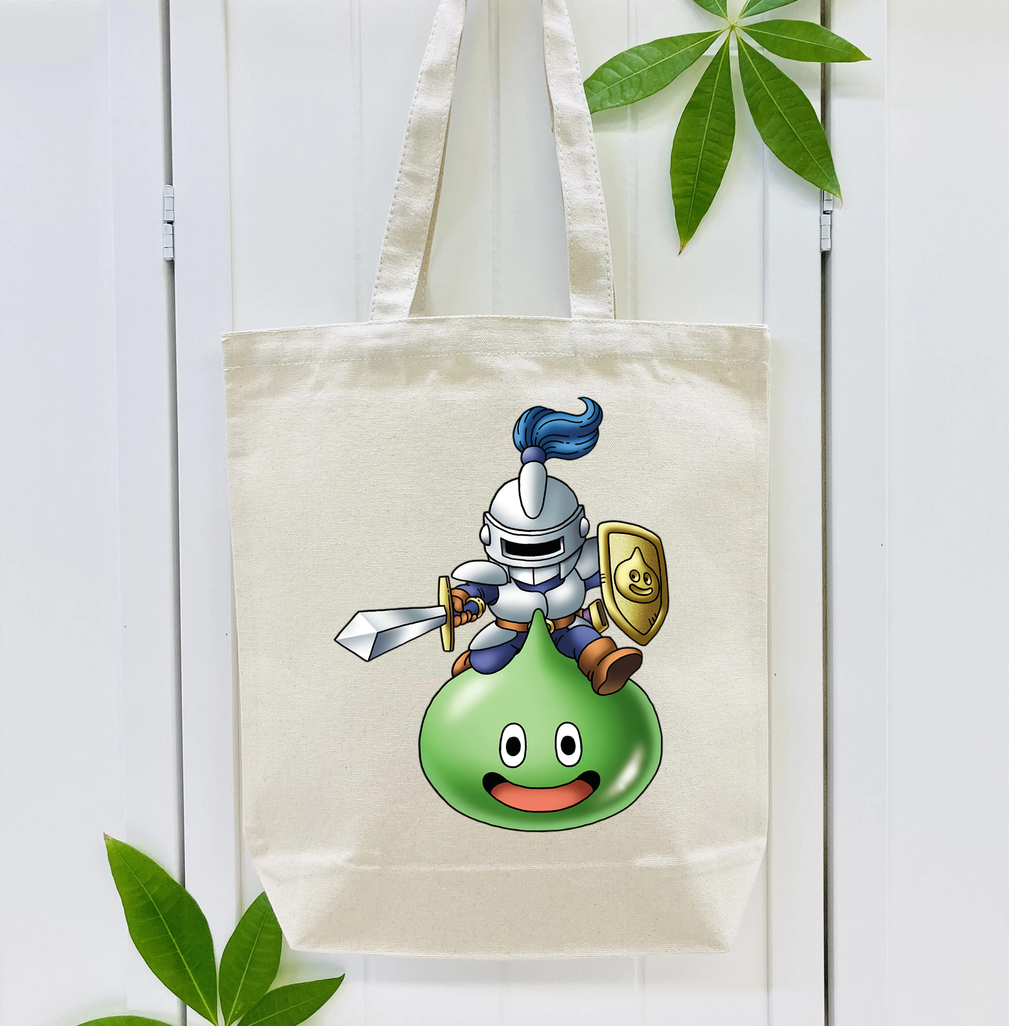 ドラゴンクエスト Doragon Kuesuto Dragon Quest 縦型キャンバス生地手提げバッグ　トートバッグ