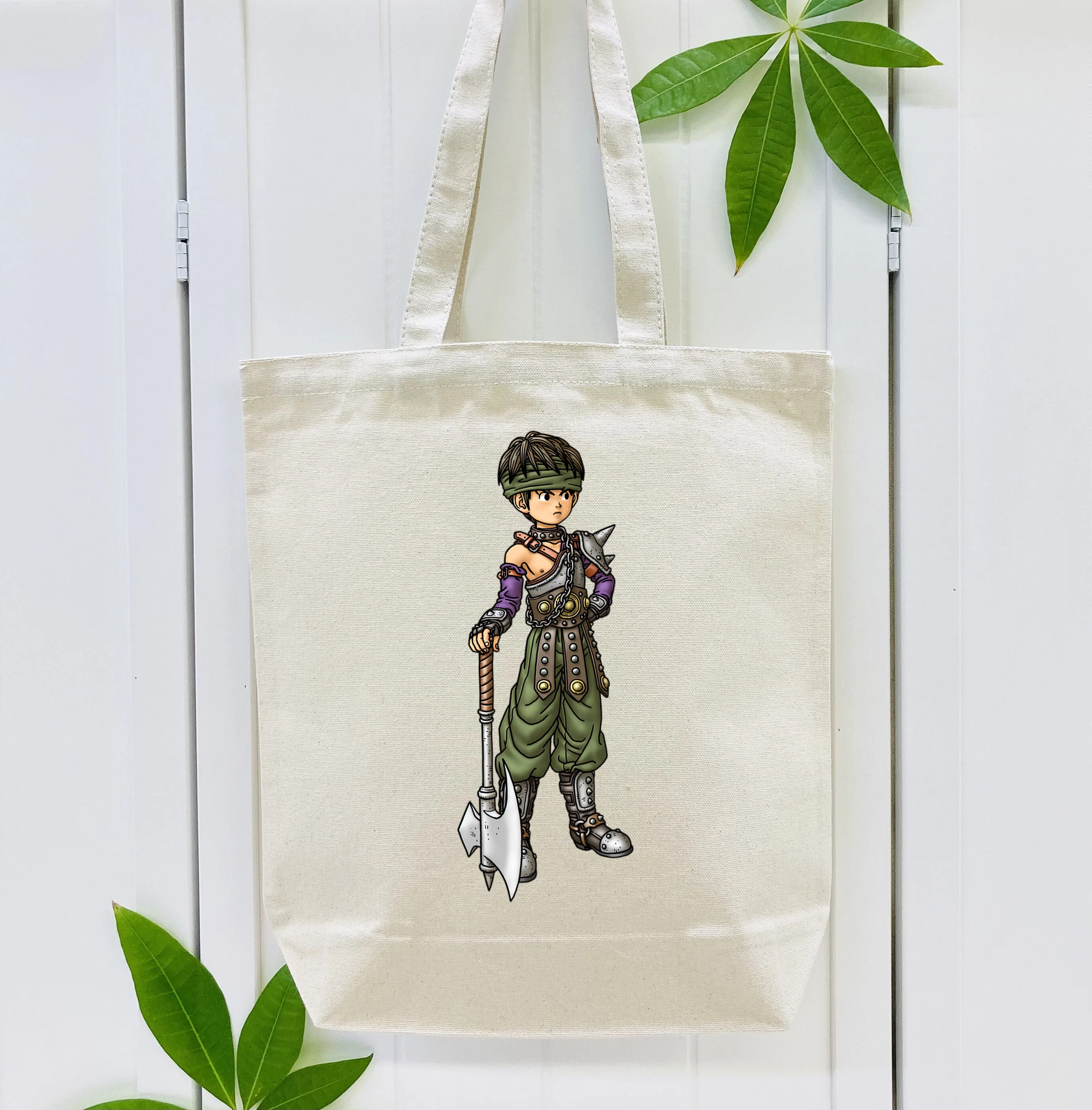 ドラゴンクエスト Doragon Kuesuto Dragon Quest 縦型キャンバス生地手提げバッグ　トートバッグ
