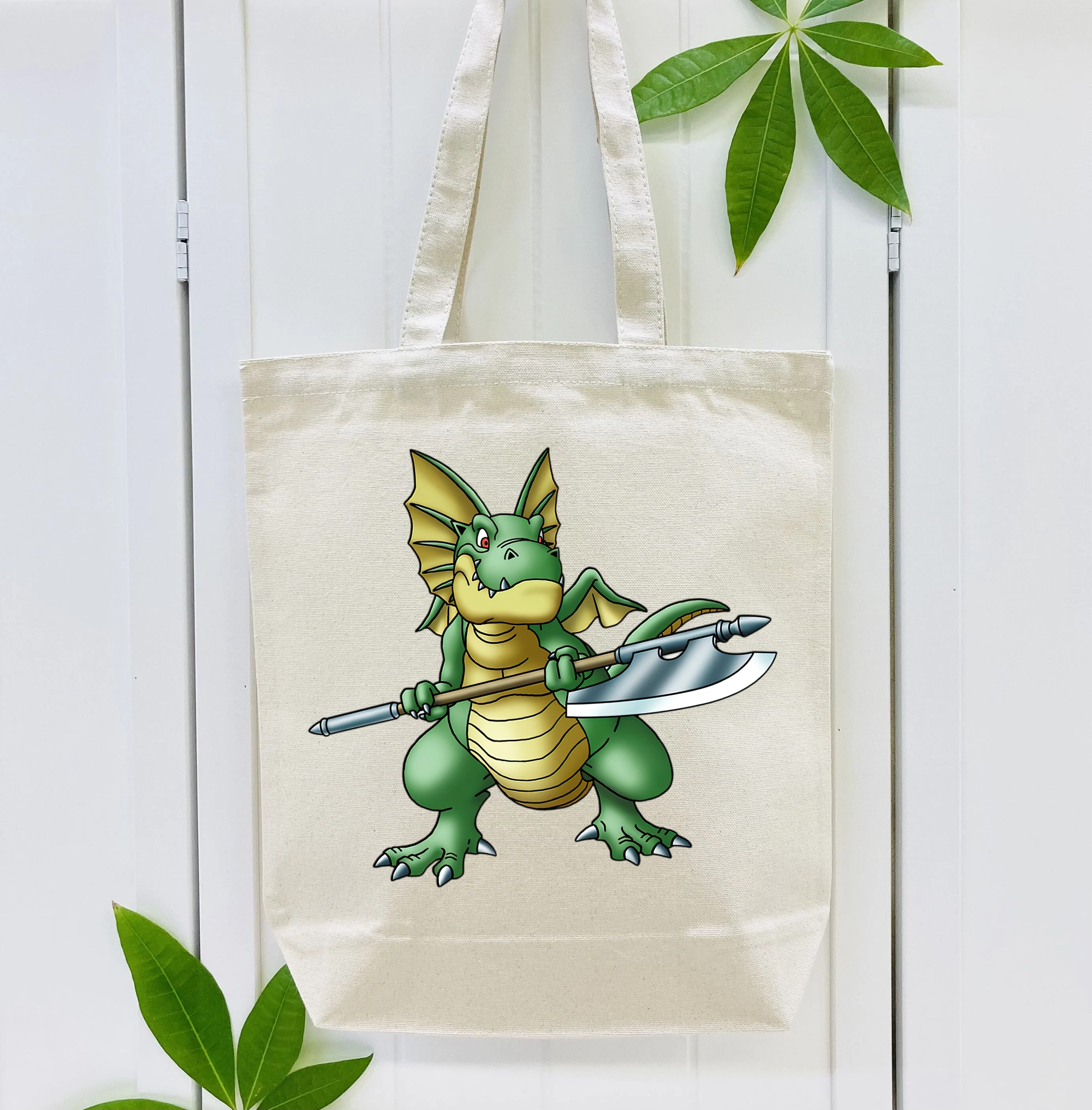 ドラゴンクエスト Doragon Kuesuto Dragon Quest 縦型キャンバス生地手提げバッグ　トートバッグ