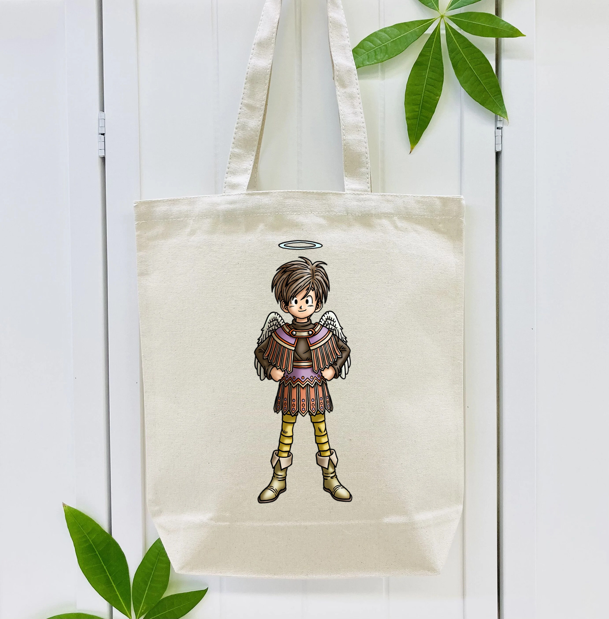 ドラゴンクエスト Doragon Kuesuto Dragon Quest 縦型キャンバス生地手提げバッグ　トートバッグ