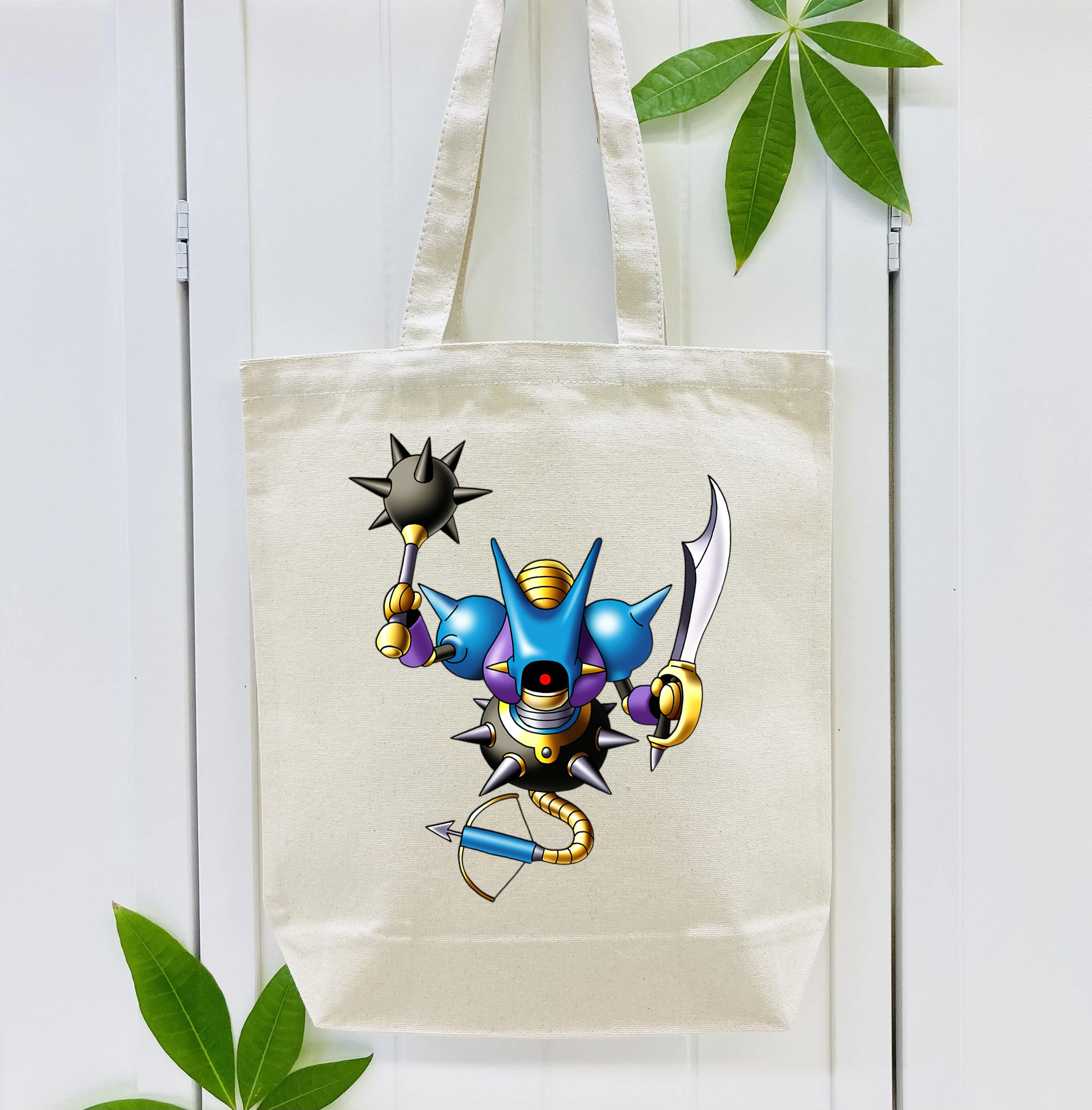 ドラゴンクエスト Doragon Kuesuto Dragon Quest 縦型キャンバス生地手提げバッグ　トートバッグ