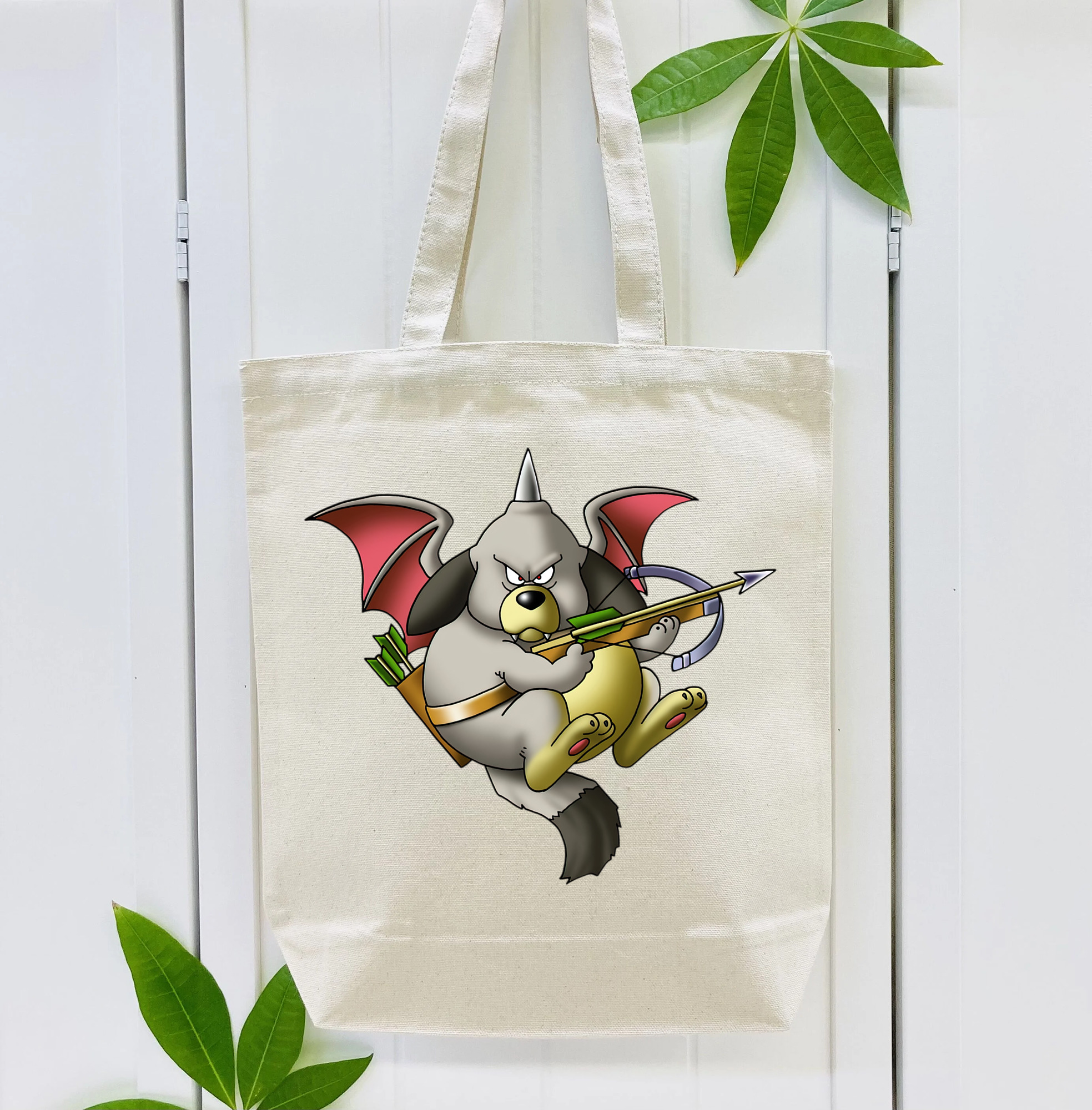 ドラゴンクエスト Doragon Kuesuto Dragon Quest 縦型キャンバス生地手提げバッグ　トートバッグ