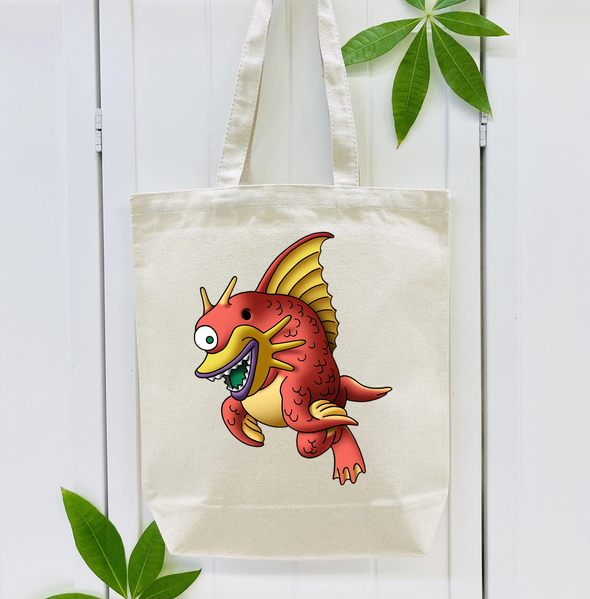 ドラゴンクエスト Doragon Kuesuto Dragon Quest 縦型キャンバス生地手提げバッグ　トートバッグ