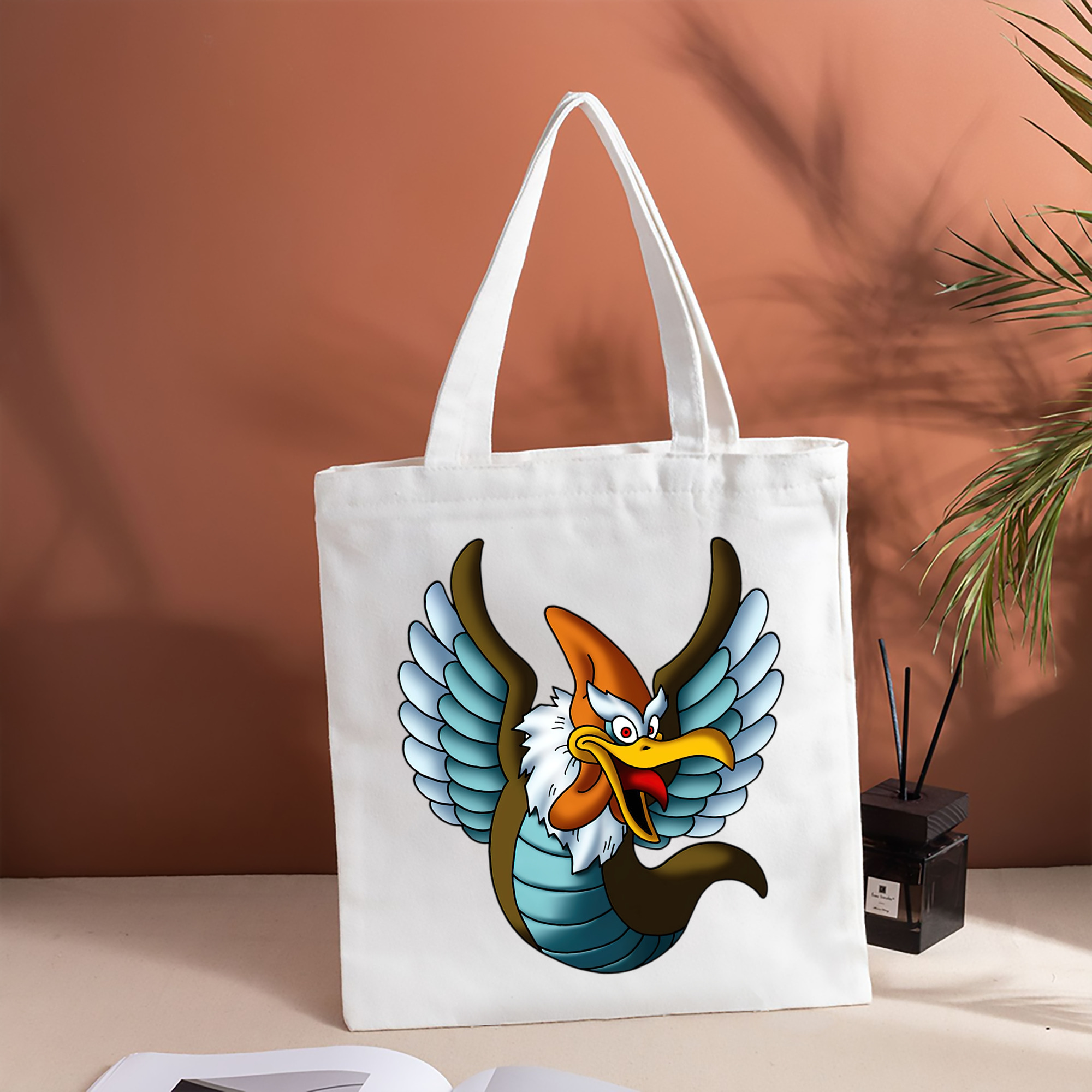 ドラゴンクエスト Doragon Kuesuto Dragon Quest 縦型キャンバス生地手提げバッグ　トートバッグ