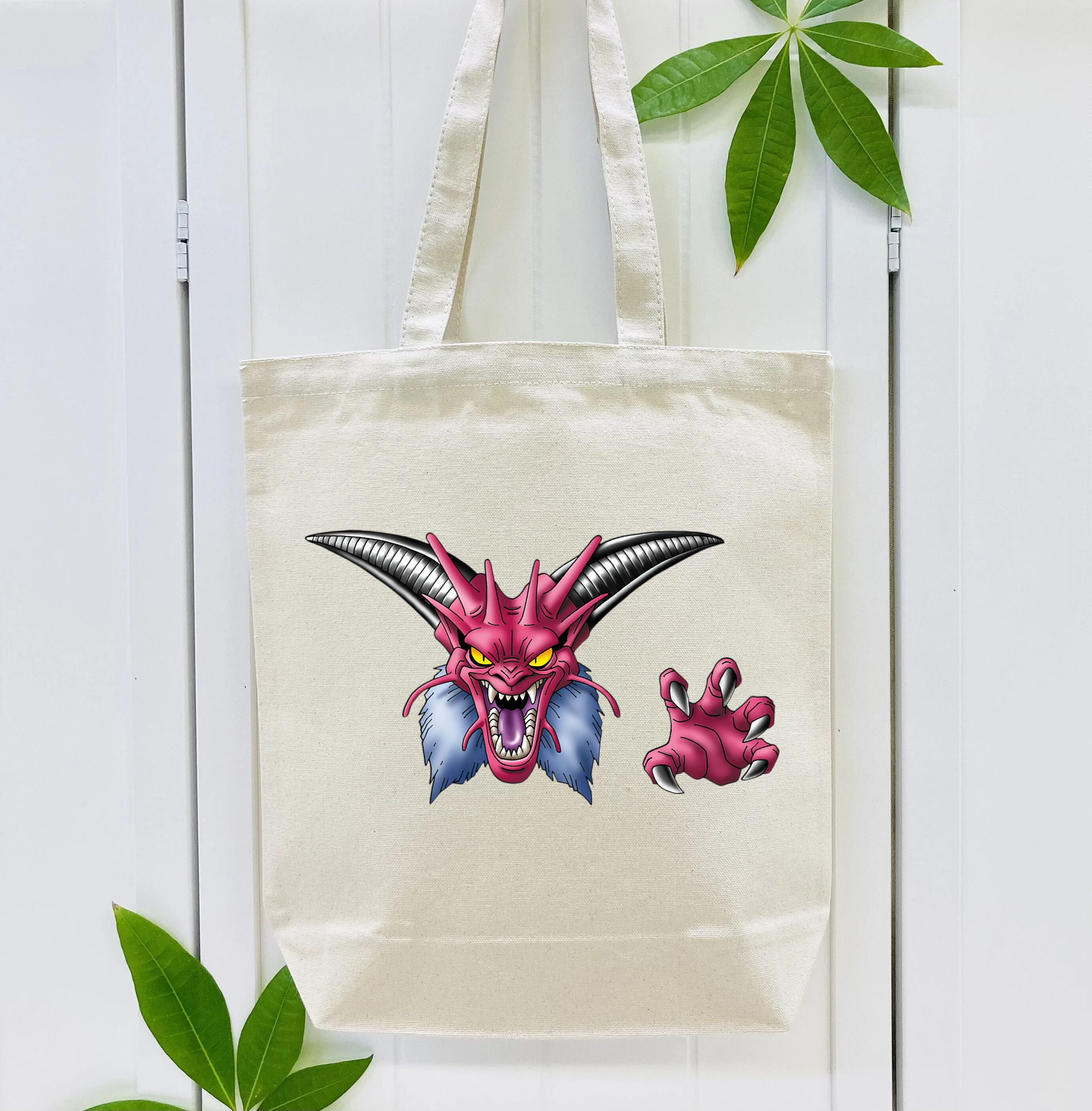 ドラゴンクエスト Doragon Kuesuto Dragon Quest 縦型キャンバス生地手提げバッグ　トートバッグ