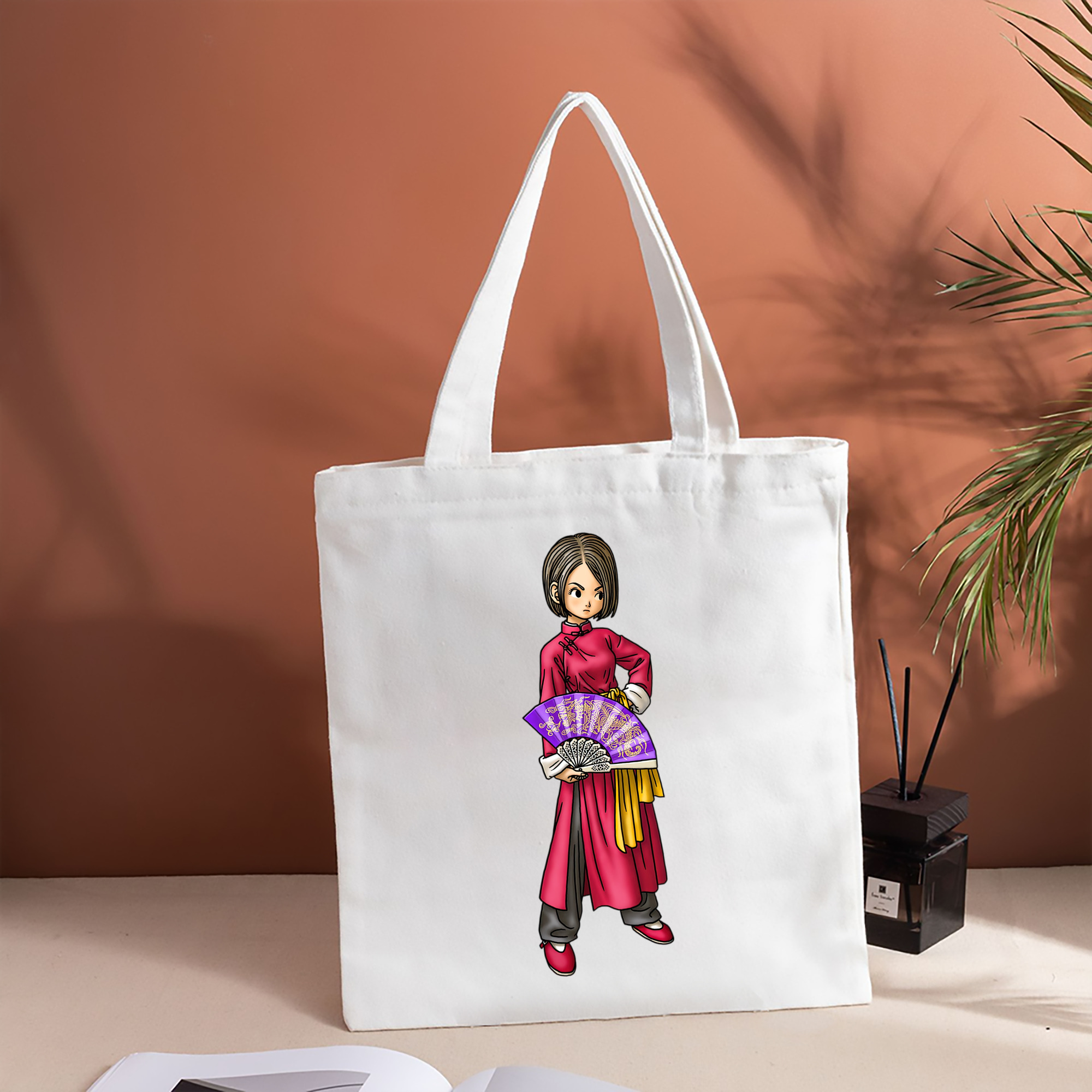 ドラゴンクエスト Doragon Kuesuto Dragon Quest 縦型キャンバス生地手提げバッグ　トートバッグ
