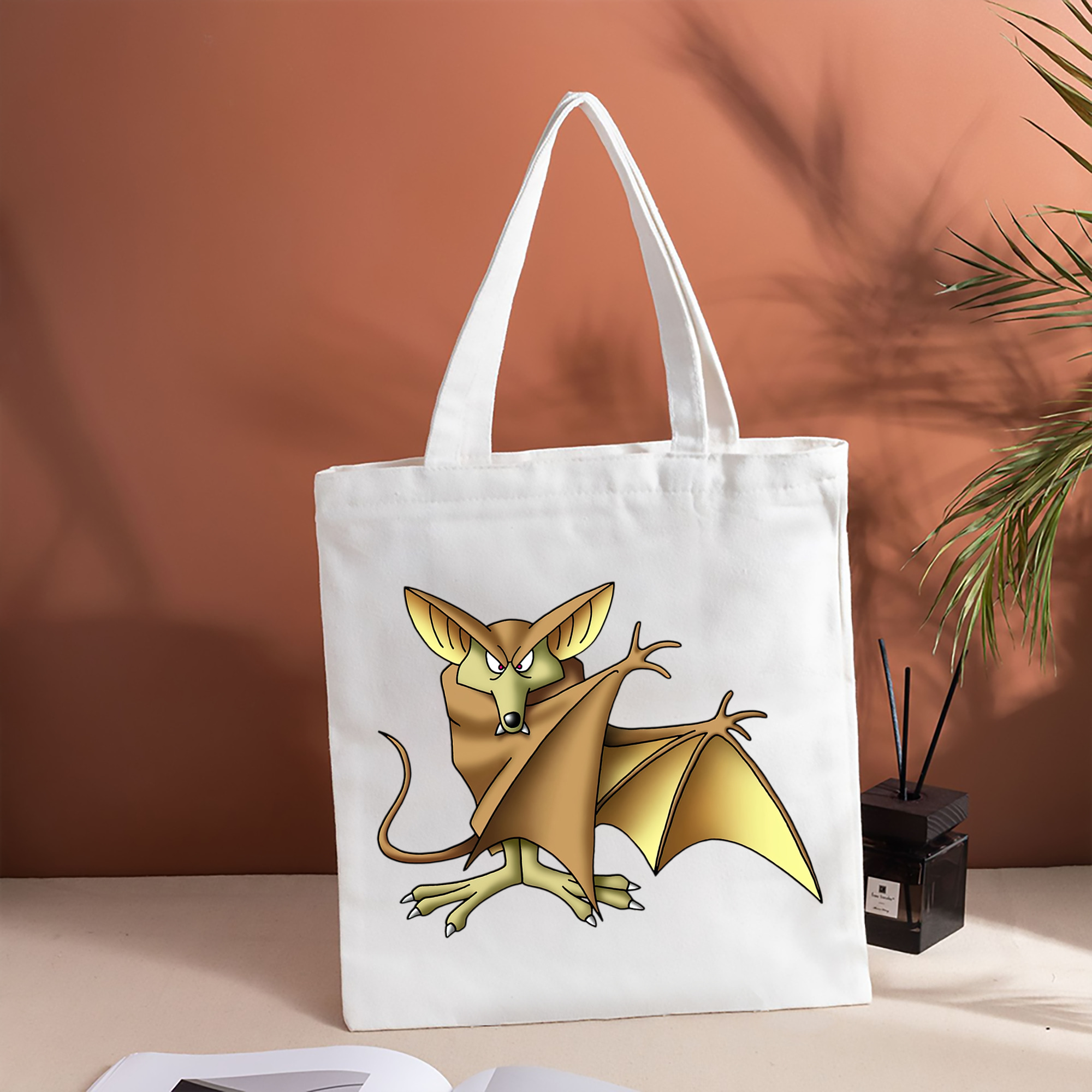 ドラゴンクエスト Doragon Kuesuto Dragon Quest 縦型キャンバス生地手提げバッグ　トートバッグ