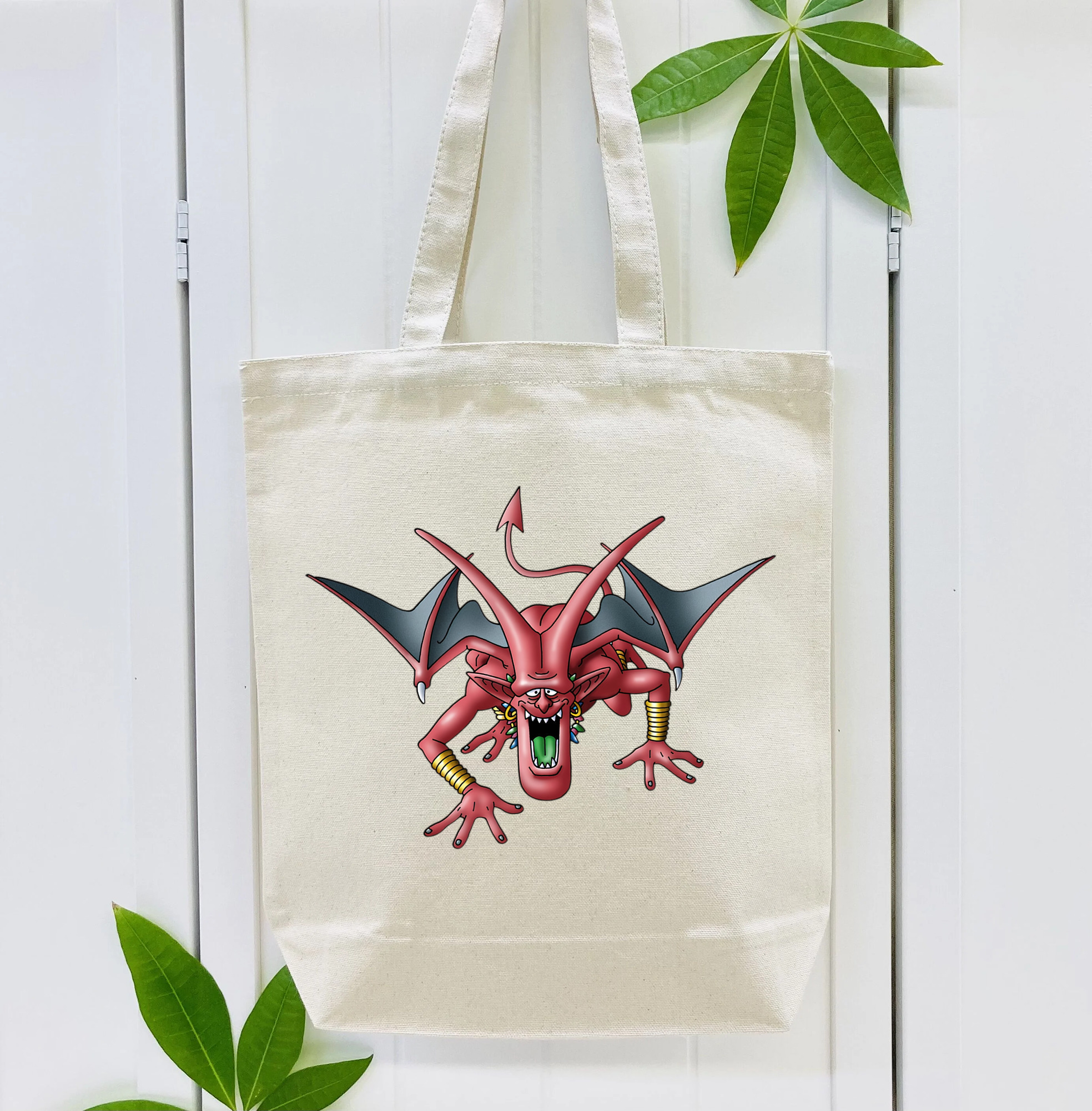 ドラゴンクエスト Doragon Kuesuto Dragon Quest 縦型キャンバス生地手提げバッグ　トートバッグ