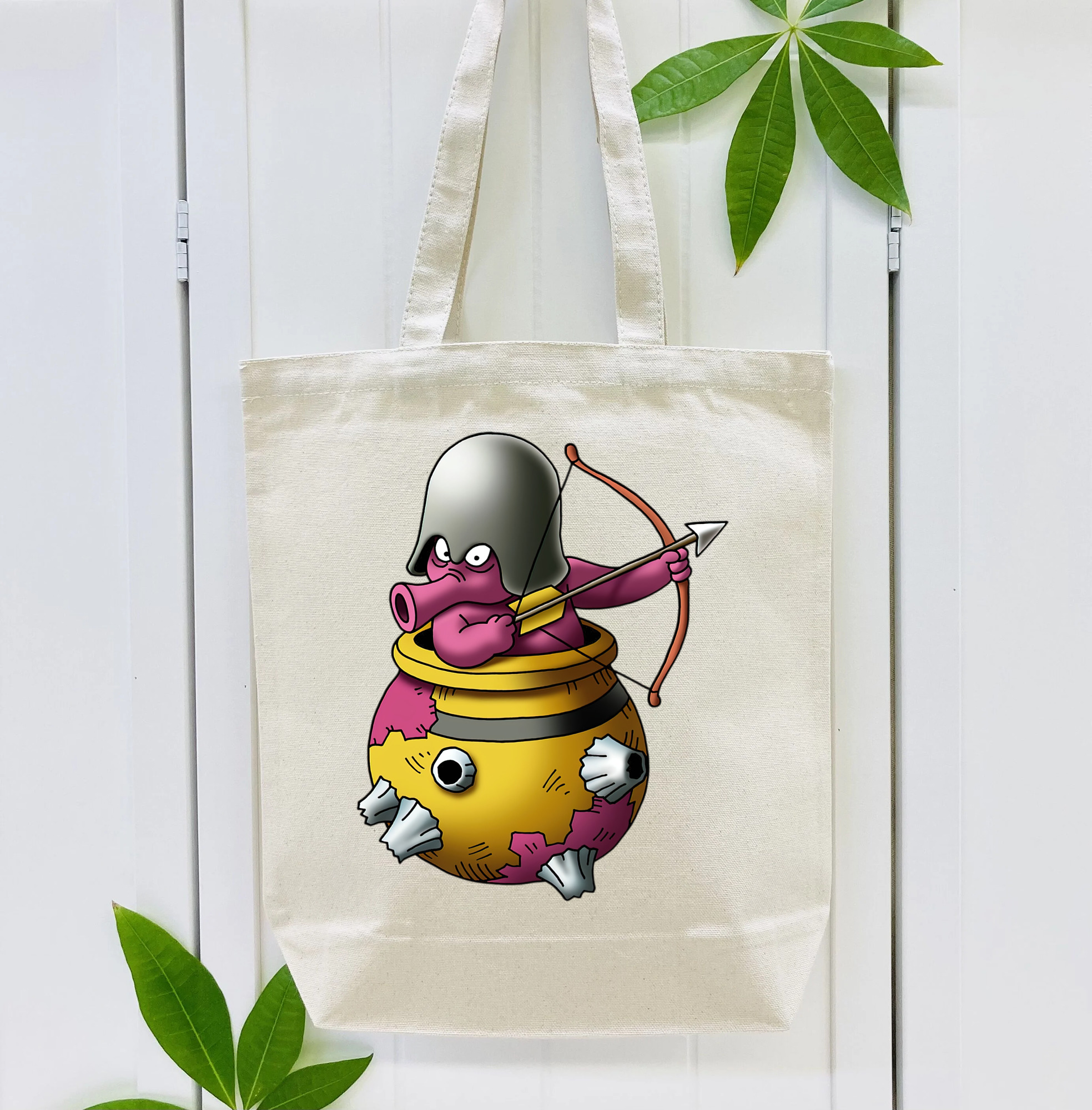 ドラゴンクエスト Doragon Kuesuto Dragon Quest 縦型キャンバス生地手提げバッグ　トートバッグ