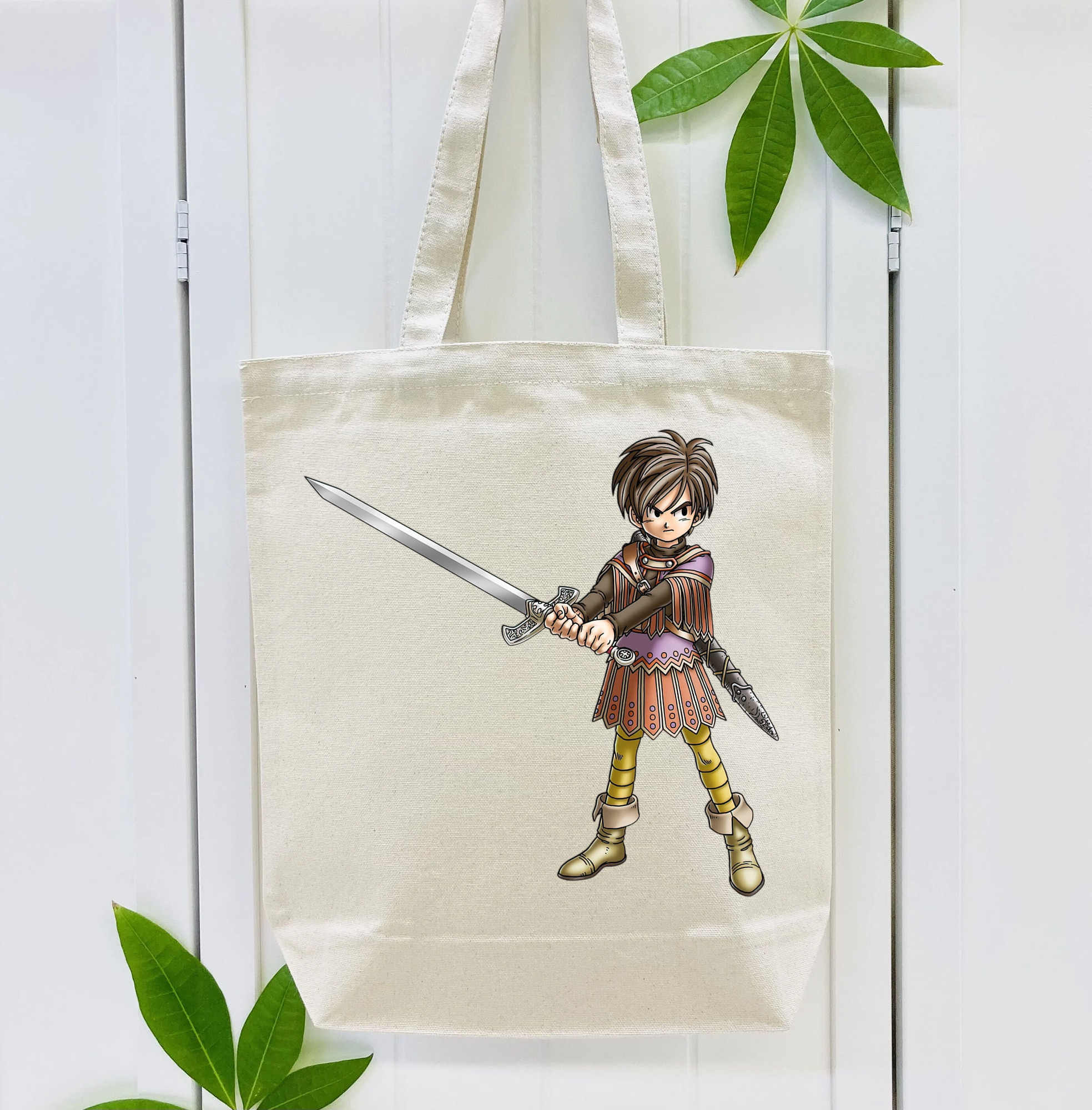 ドラゴンクエスト Doragon Kuesuto Dragon Quest 縦型キャンバス生地手提げバッグ　トートバッグ