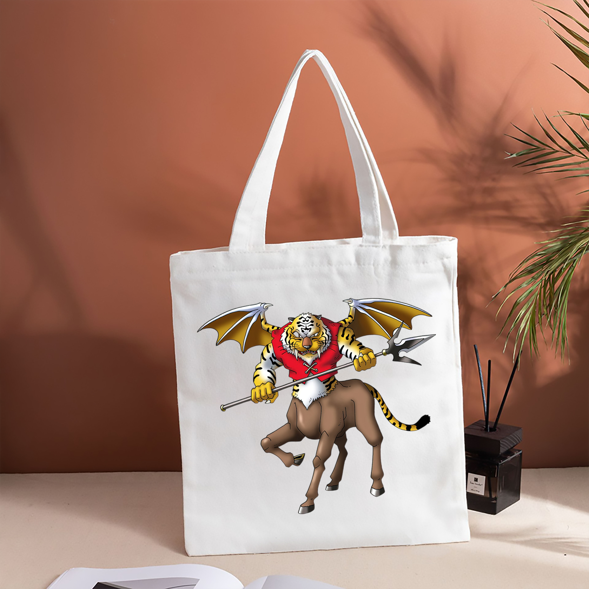 ドラゴンクエスト Doragon Kuesuto Dragon Quest 縦型キャンバス生地手提げバッグ　トートバッグ