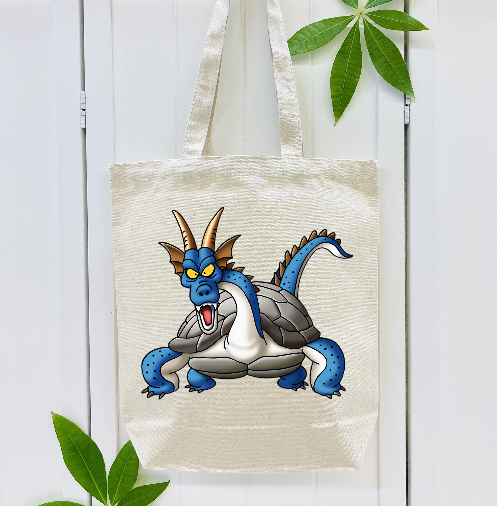 ドラゴンクエスト Doragon Kuesuto Dragon Quest 縦型キャンバス生地手提げバッグ　トートバッグ