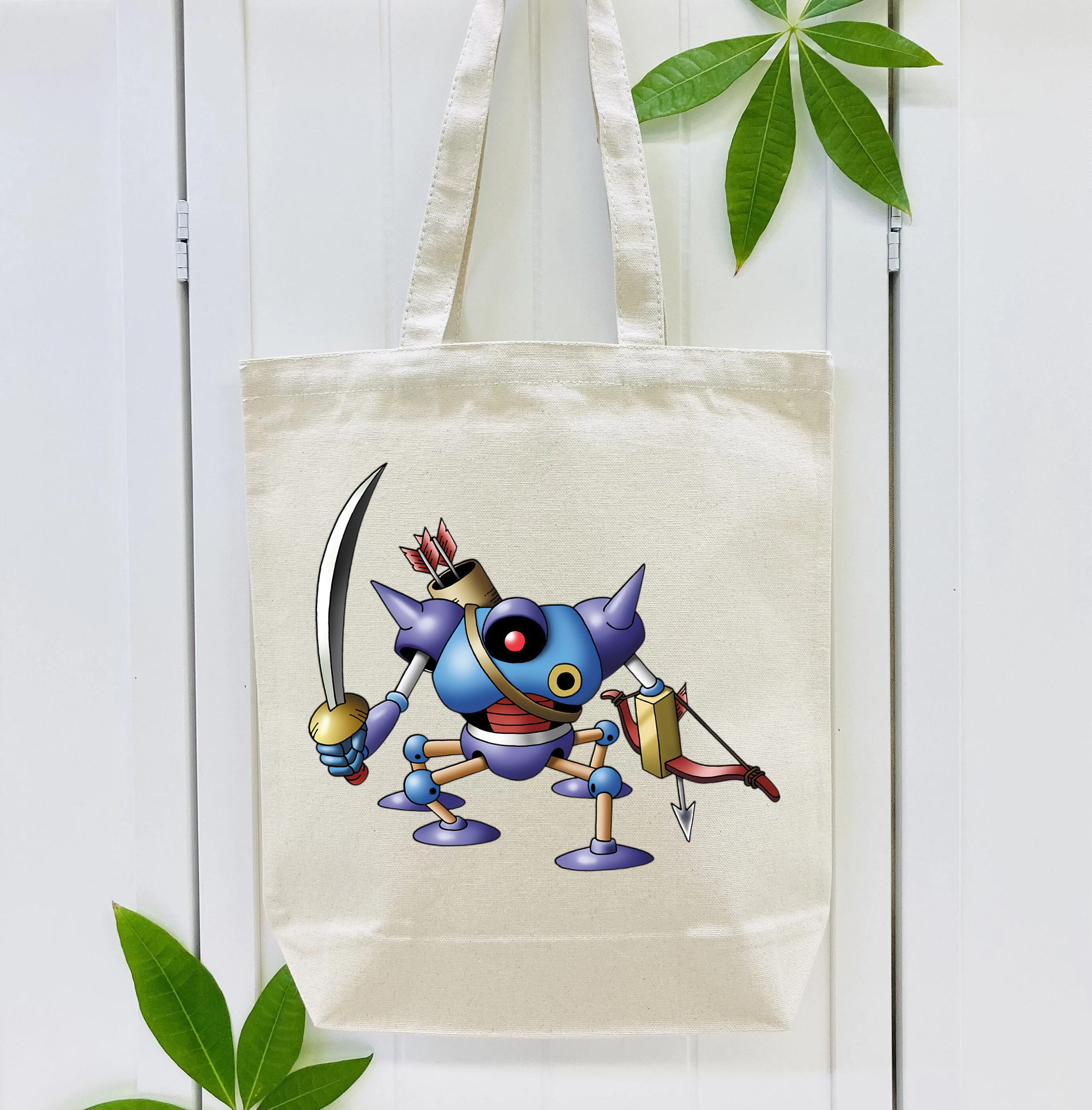 ドラゴンクエスト Doragon Kuesuto Dragon Quest 縦型キャンバス生地手提げバッグ　トートバッグ