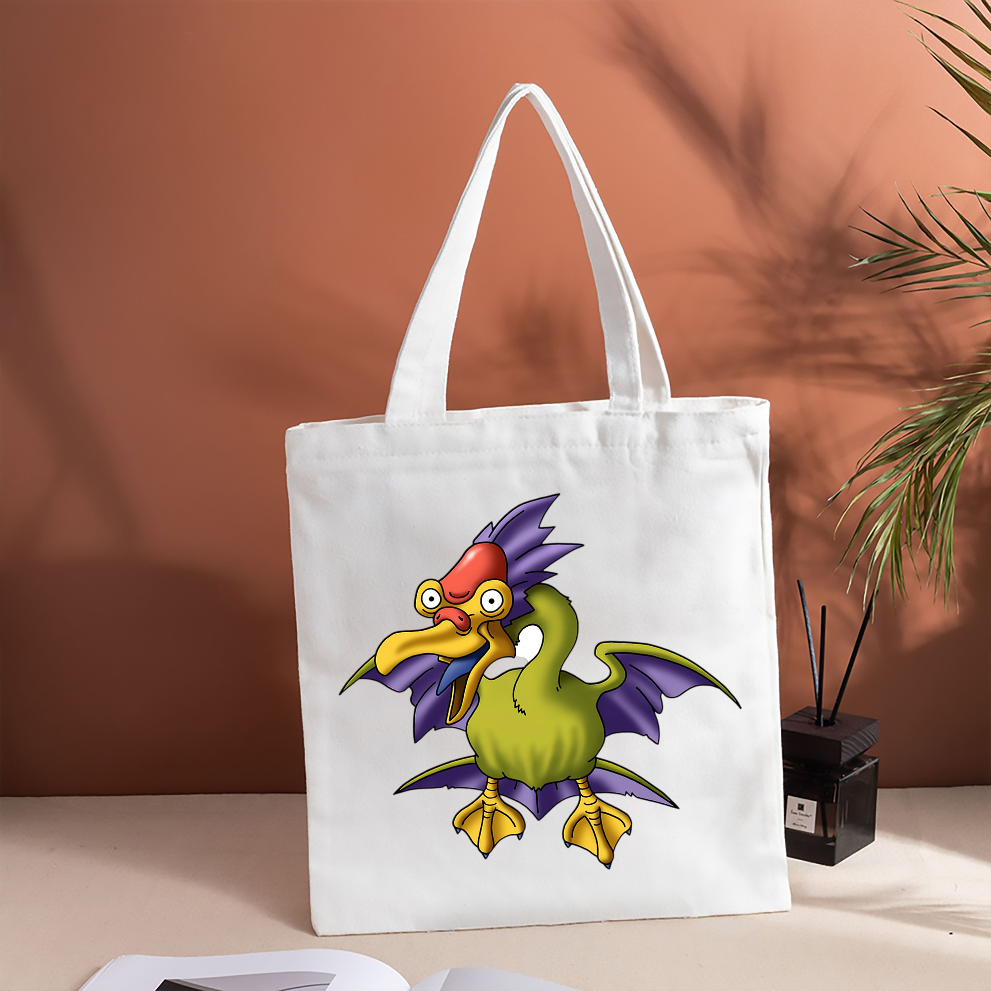 ドラゴンクエスト Doragon Kuesuto Dragon Quest 縦型キャンバス生地手提げバッグ　トートバッグ
