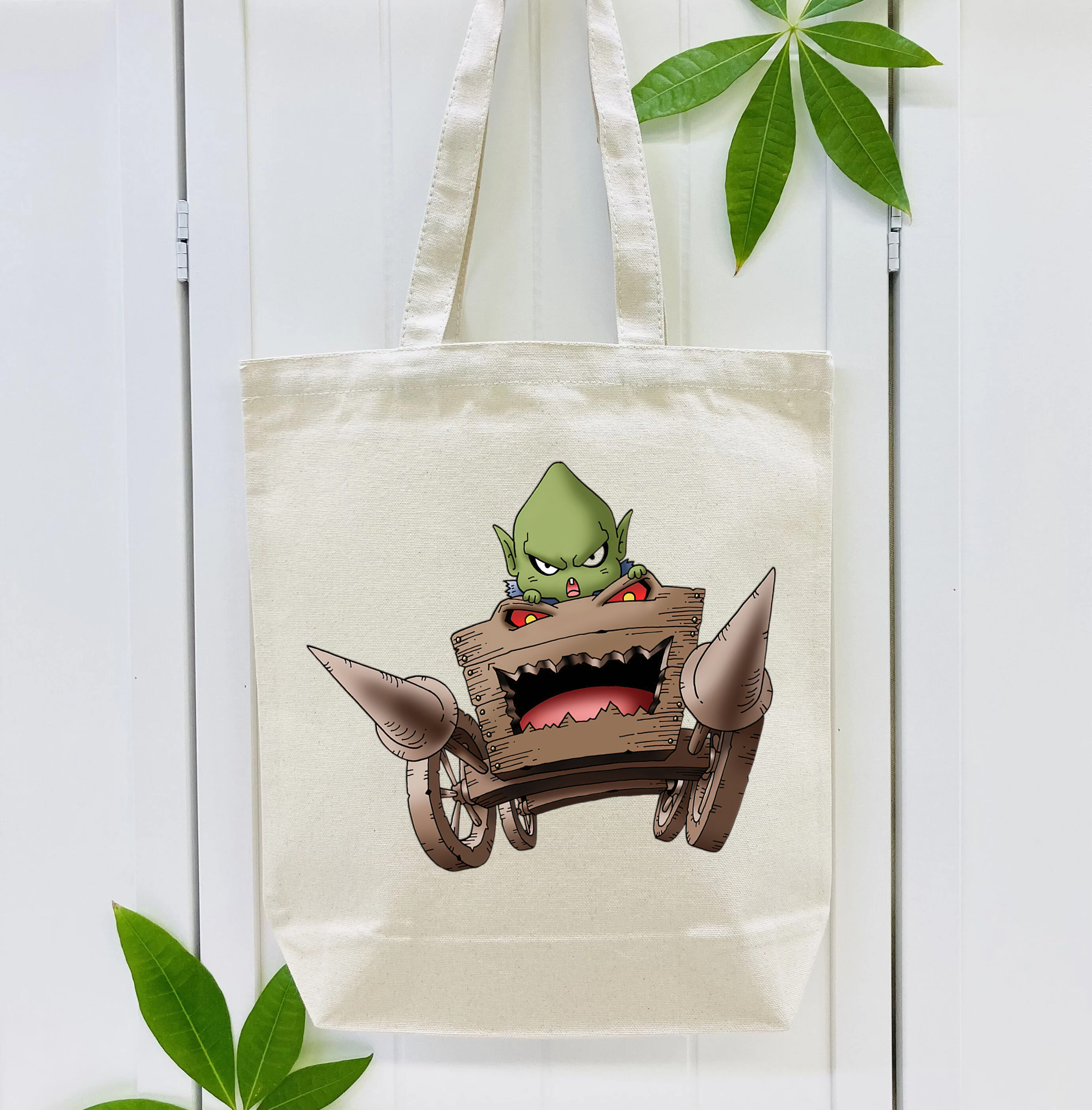 ドラゴンクエスト Doragon Kuesuto Dragon Quest 縦型キャンバス生地手提げバッグ　トートバッグ