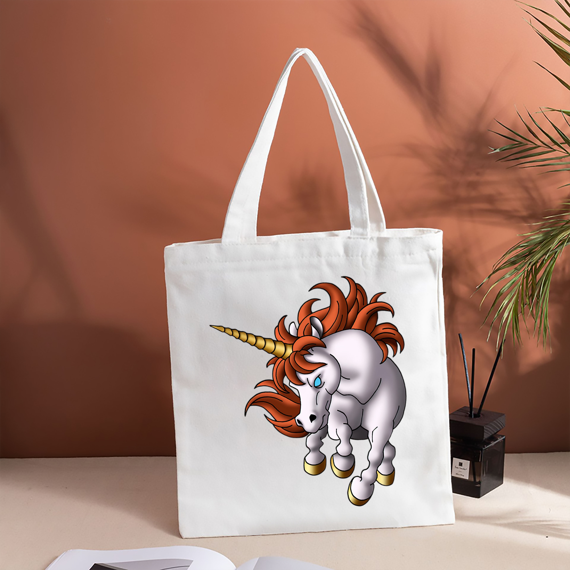 ドラゴンクエスト Doragon Kuesuto Dragon Quest 縦型キャンバス生地手提げバッグ　トートバッグ