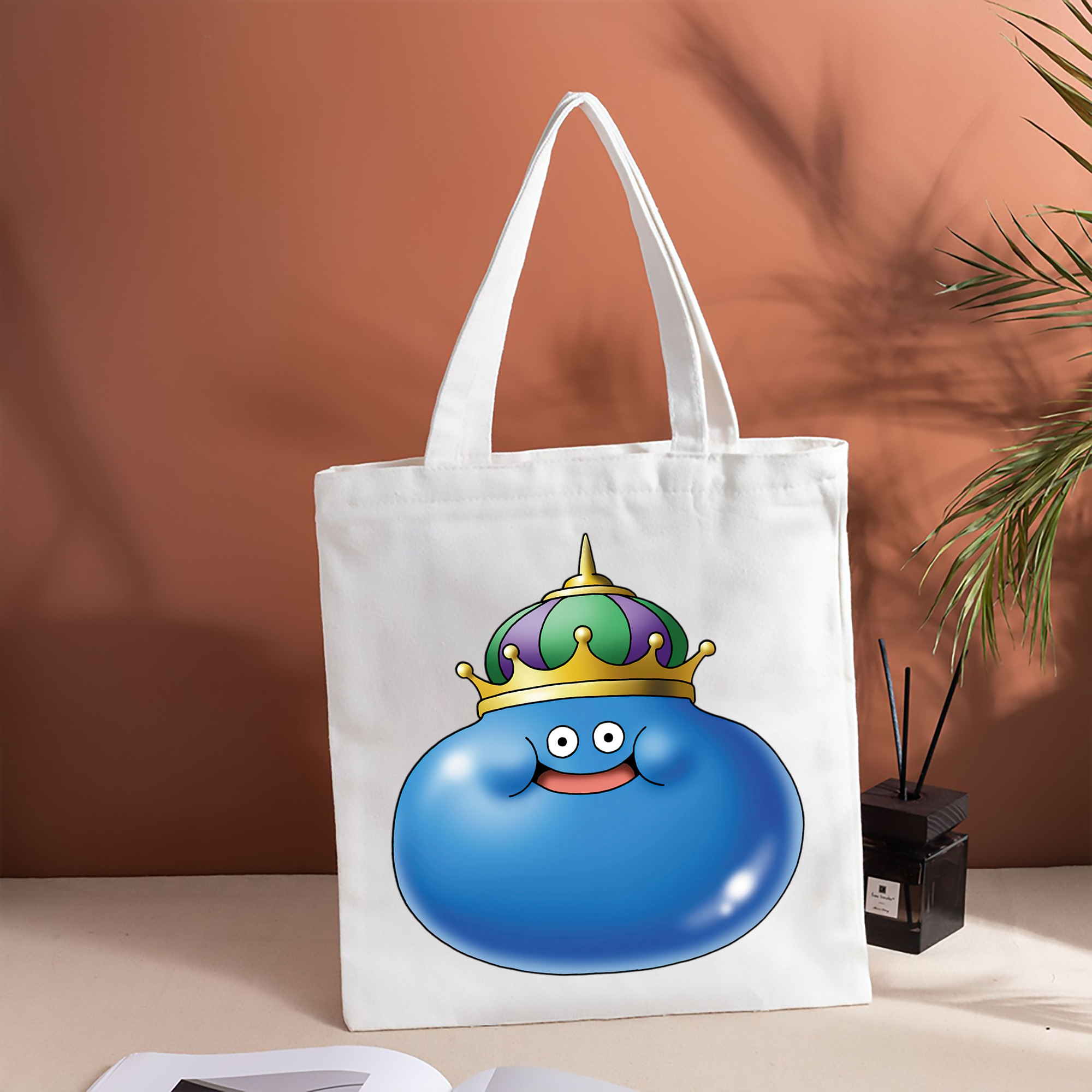 ドラゴンクエスト Doragon Kuesuto Dragon Quest 縦型キャンバス生地手提げバッグ　トートバッグ