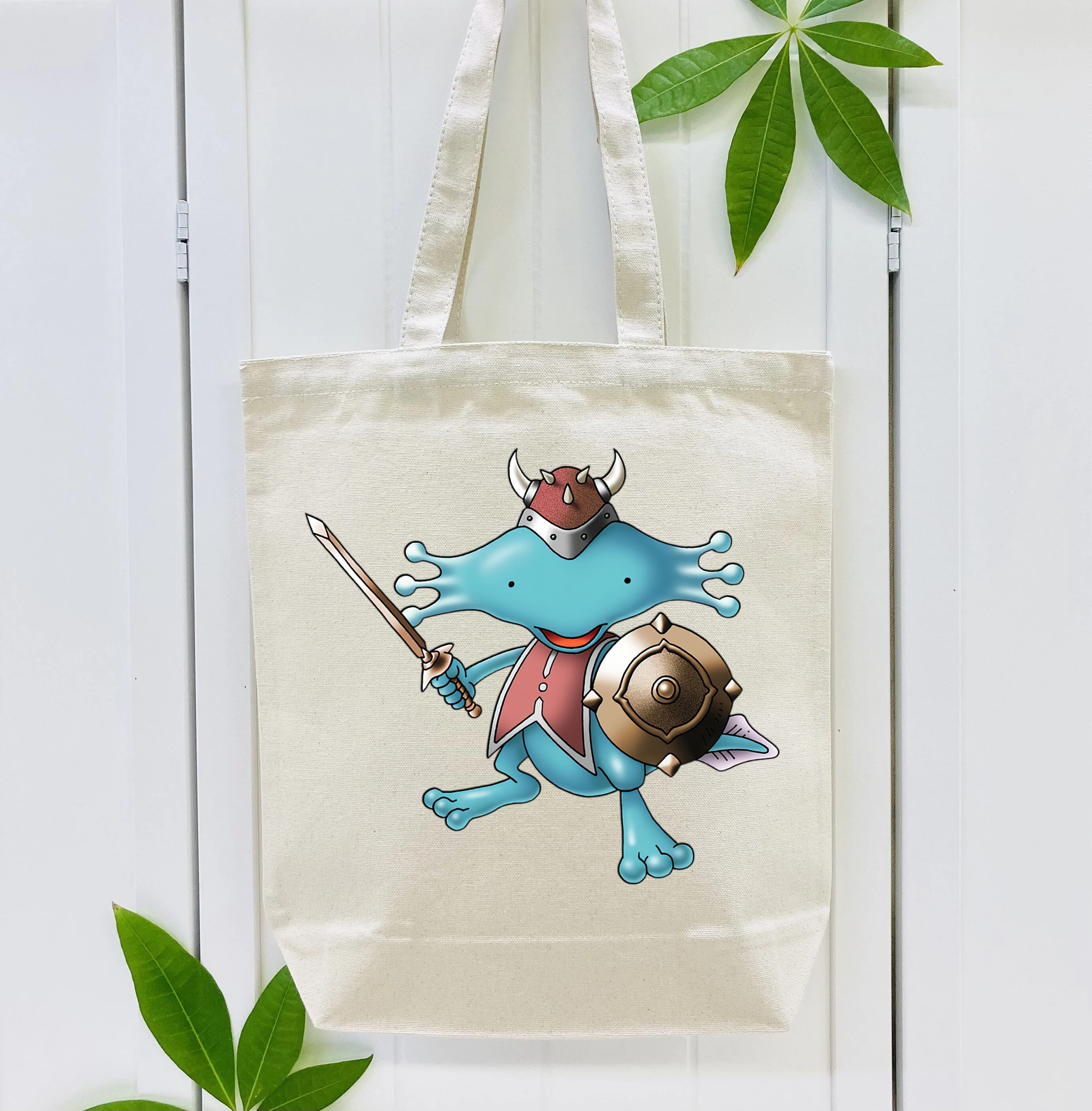 ドラゴンクエスト Doragon Kuesuto Dragon Quest 縦型キャンバス生地手提げバッグ　トートバッグ