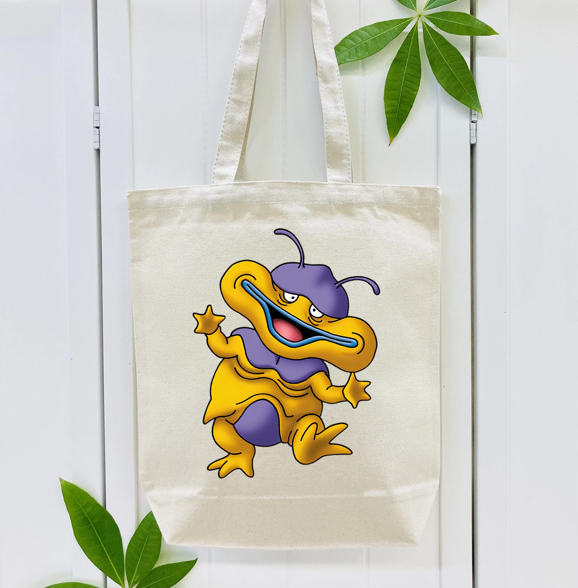ドラゴンクエスト Doragon Kuesuto Dragon Quest 縦型キャンバス生地手提げバッグ　トートバッグ