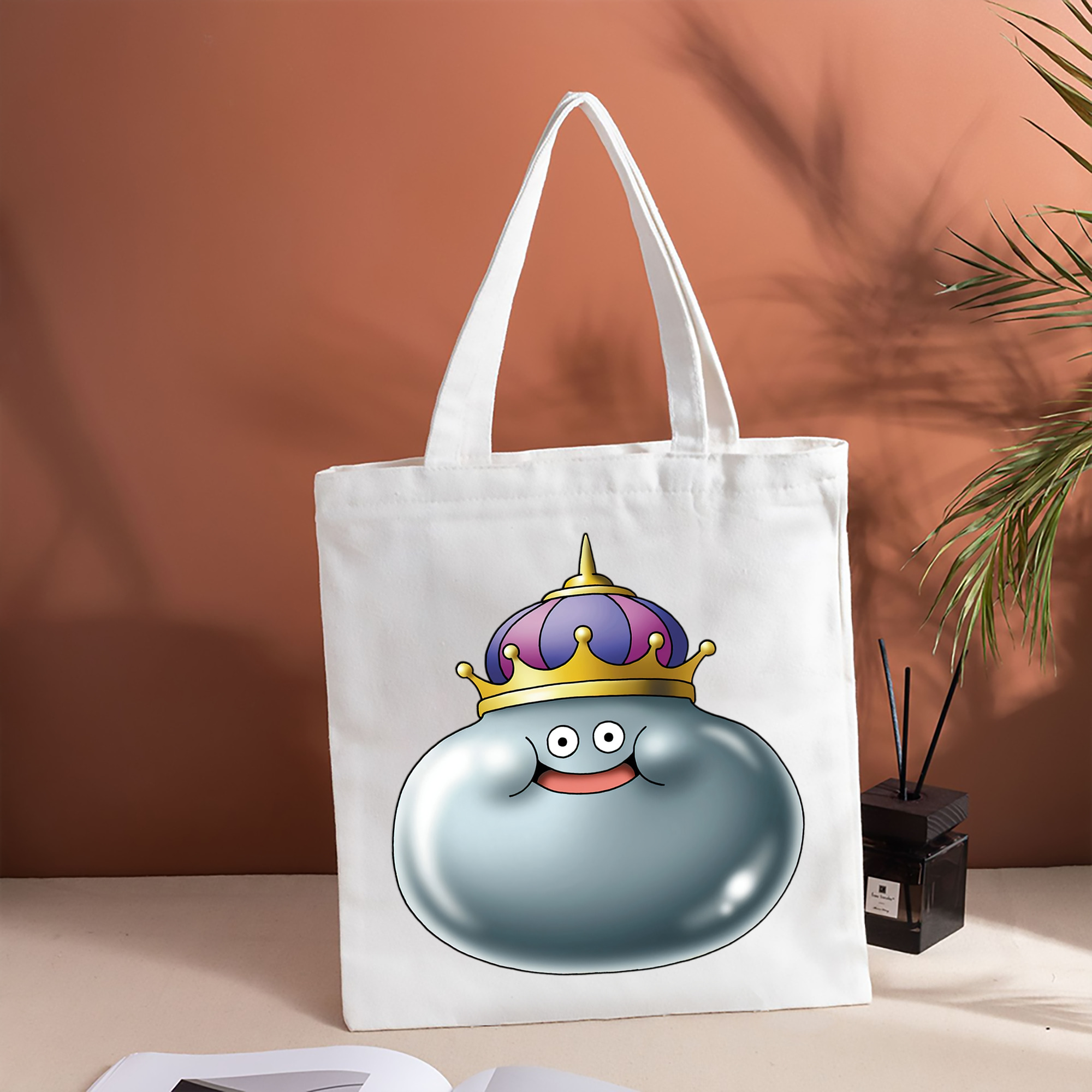 ドラゴンクエスト Doragon Kuesuto Dragon Quest 縦型キャンバス生地手提げバッグ　トートバッグ