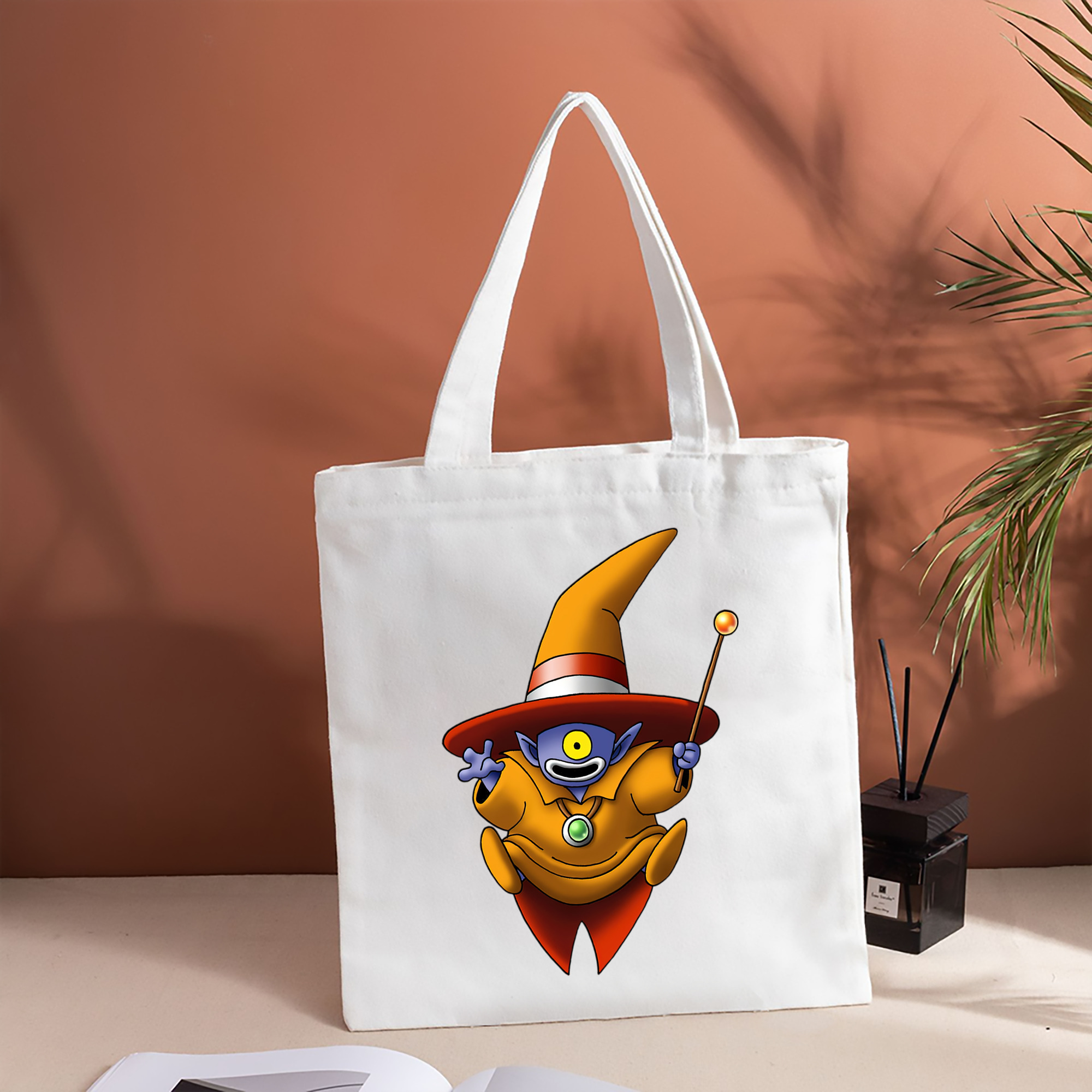 ドラゴンクエスト Doragon Kuesuto Dragon Quest 縦型キャンバス生地手提げバッグ　トートバッグ