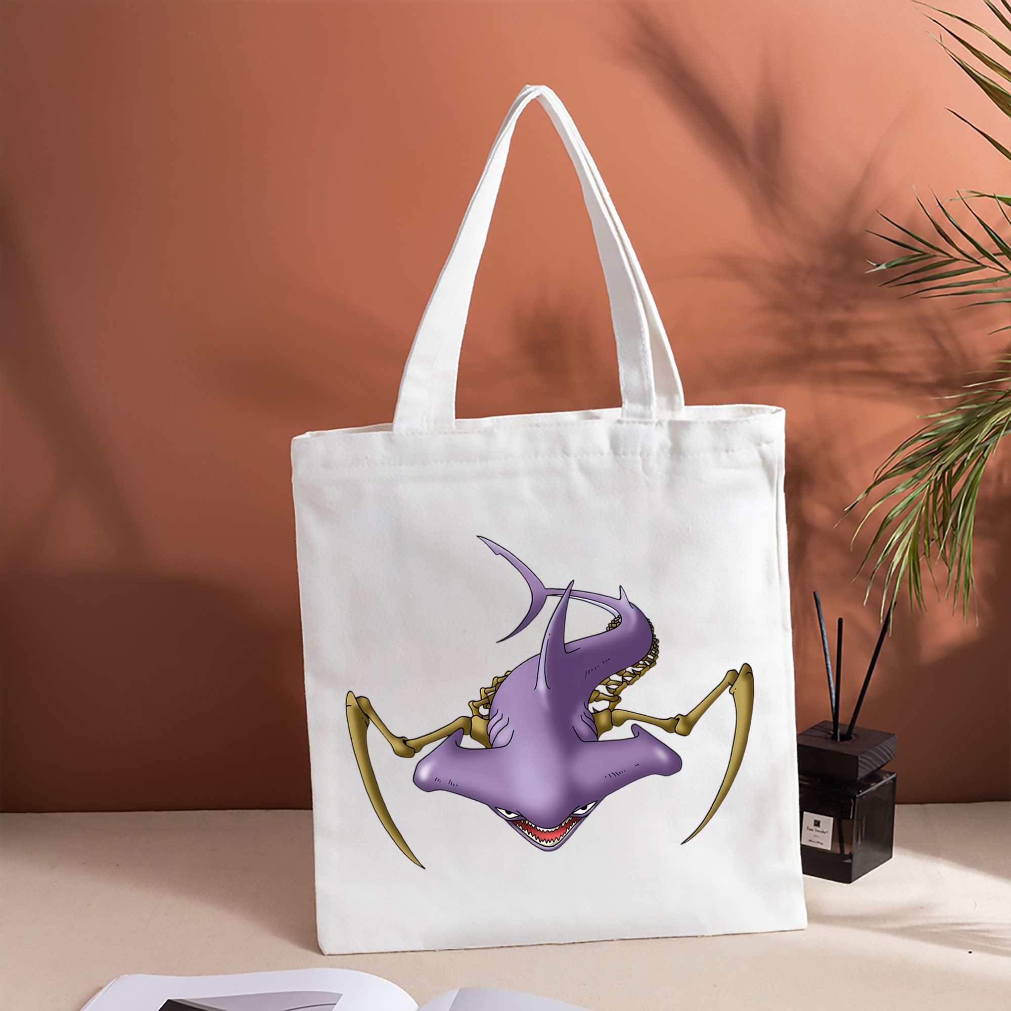 ドラゴンクエスト Doragon Kuesuto Dragon Quest 縦型キャンバス生地手提げバッグ　トートバッグ