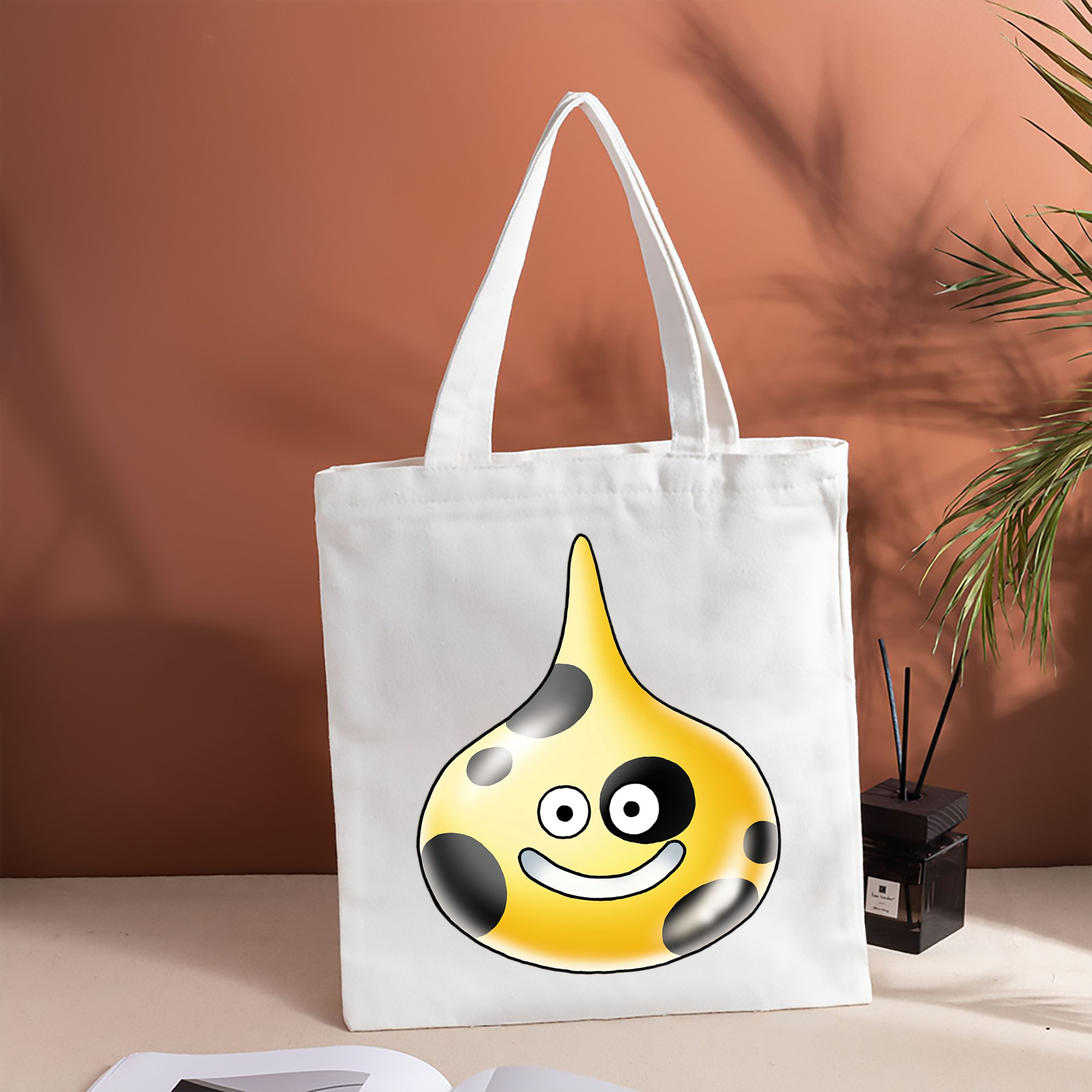 ドラゴンクエスト Doragon Kuesuto Dragon Quest 縦型キャンバス生地手提げバッグ　トートバッグ