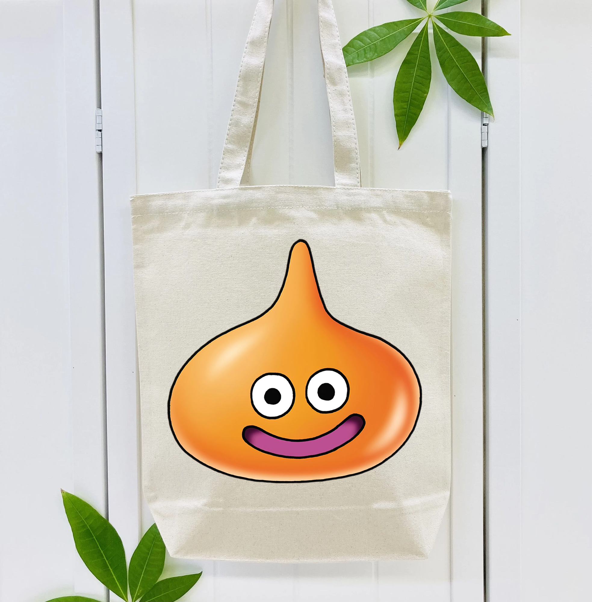 ドラゴンクエスト Doragon Kuesuto Dragon Quest 縦型キャンバス生地手提げバッグ　トートバッグ