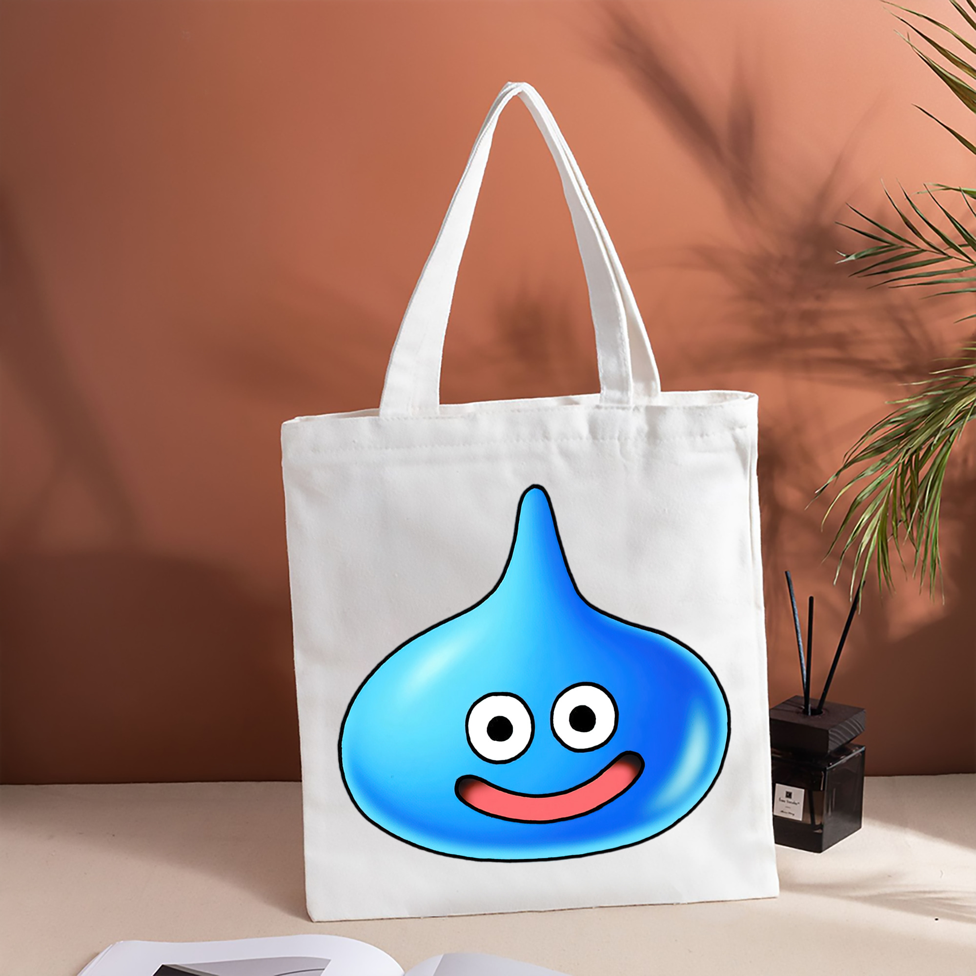 ドラゴンクエスト Doragon Kuesuto Dragon Quest 縦型キャンバス生地手提げバッグ　トートバッグ