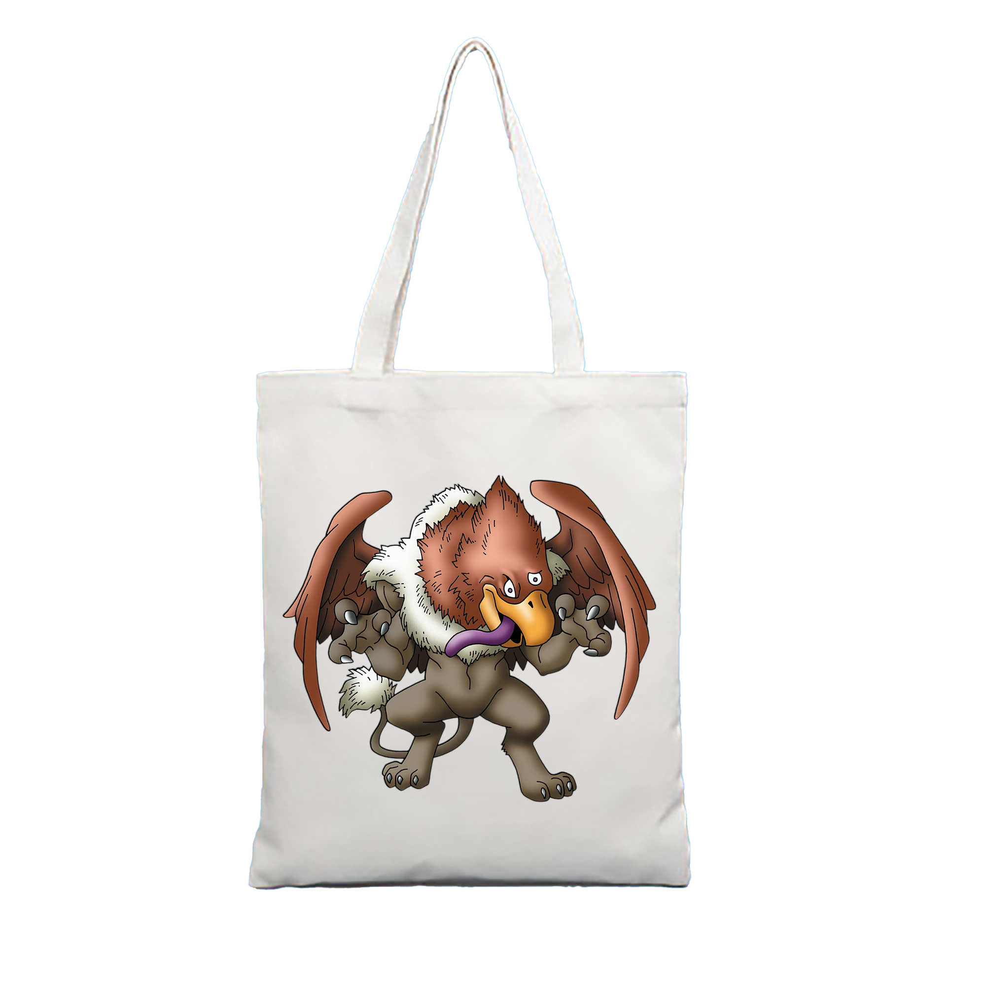 （画像用） ドラゴンクエスト Doragon Kuesuto Dragon Quest 縦型キャンバス生地手提げバッグ　トートバッグ