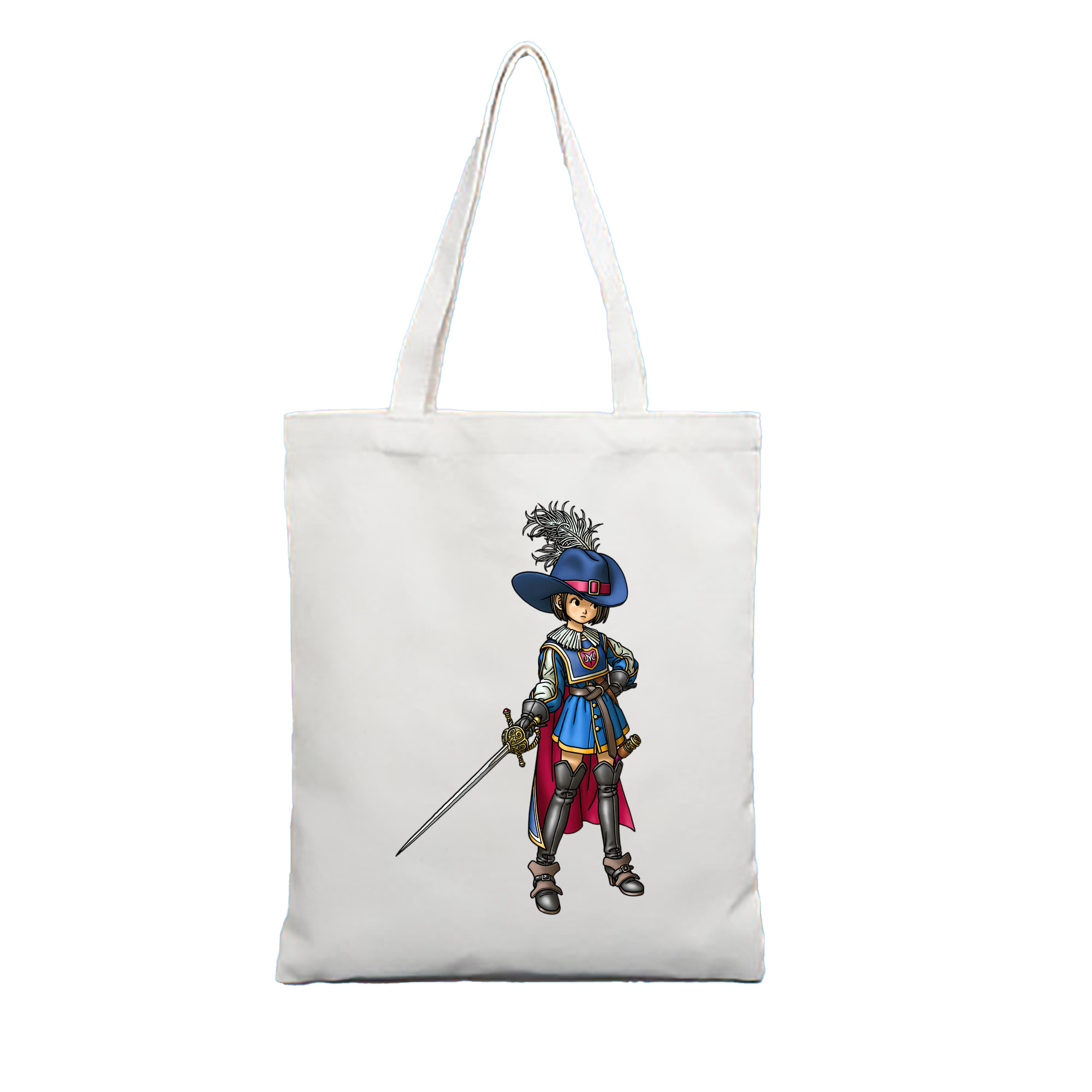 （画像用） ドラゴンクエスト Doragon Kuesuto Dragon Quest 縦型キャンバス生地手提げバッグ　トートバッグ