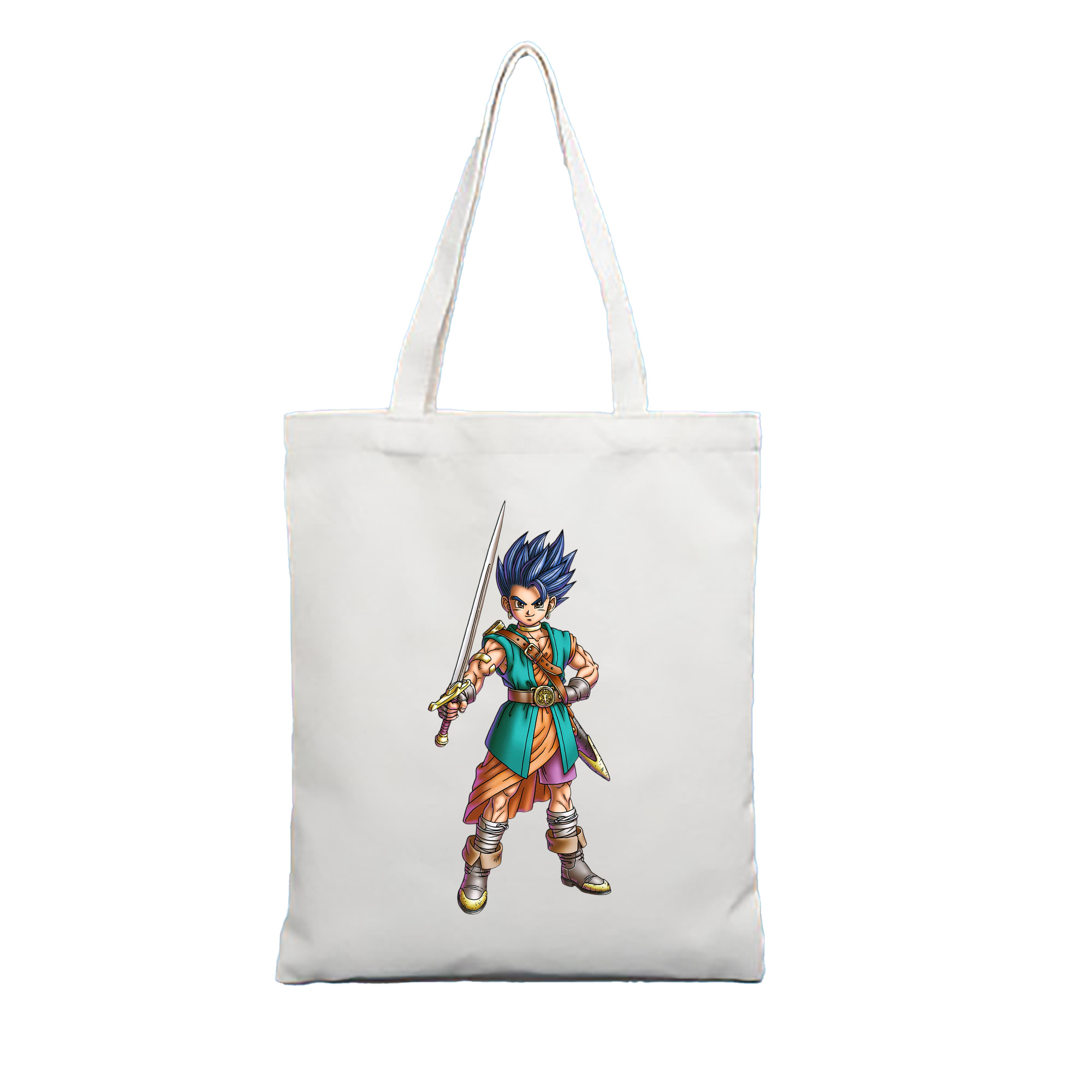 （画像用） ドラゴンクエスト Doragon Kuesuto Dragon Quest 縦型キャンバス生地手提げバッグ　トートバッグ